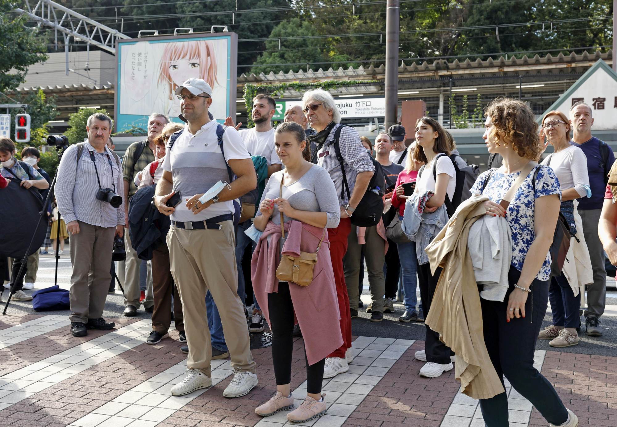 Tokyo’s Harajuku area crowded with foreign tourists on October 15. Many people around the world are heading off on their travels again, including to Asia. Photo: Kyodo