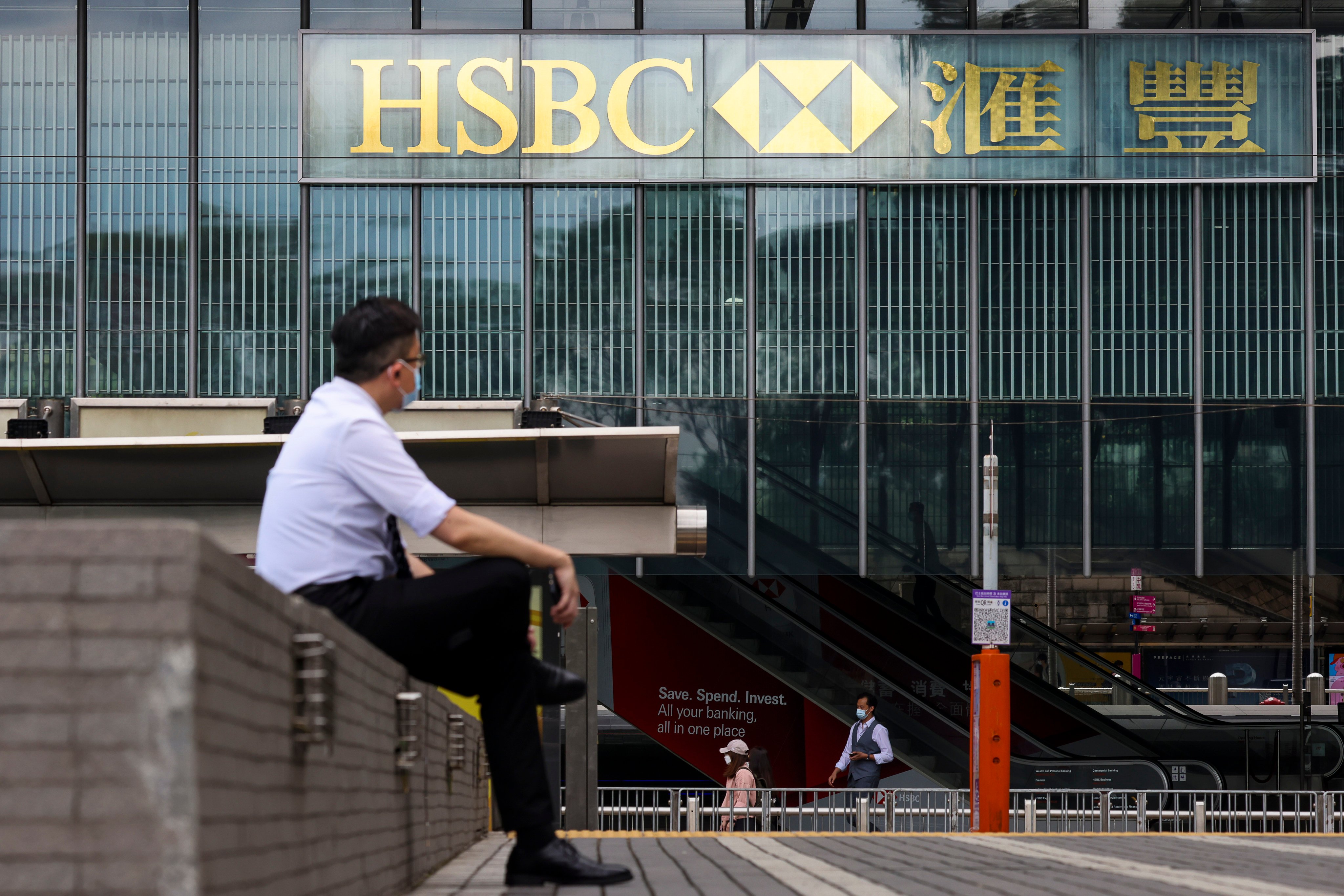 HSBC’s main building in Central. Hong Kong, takein in April 2022. Photo: Nora Tam
