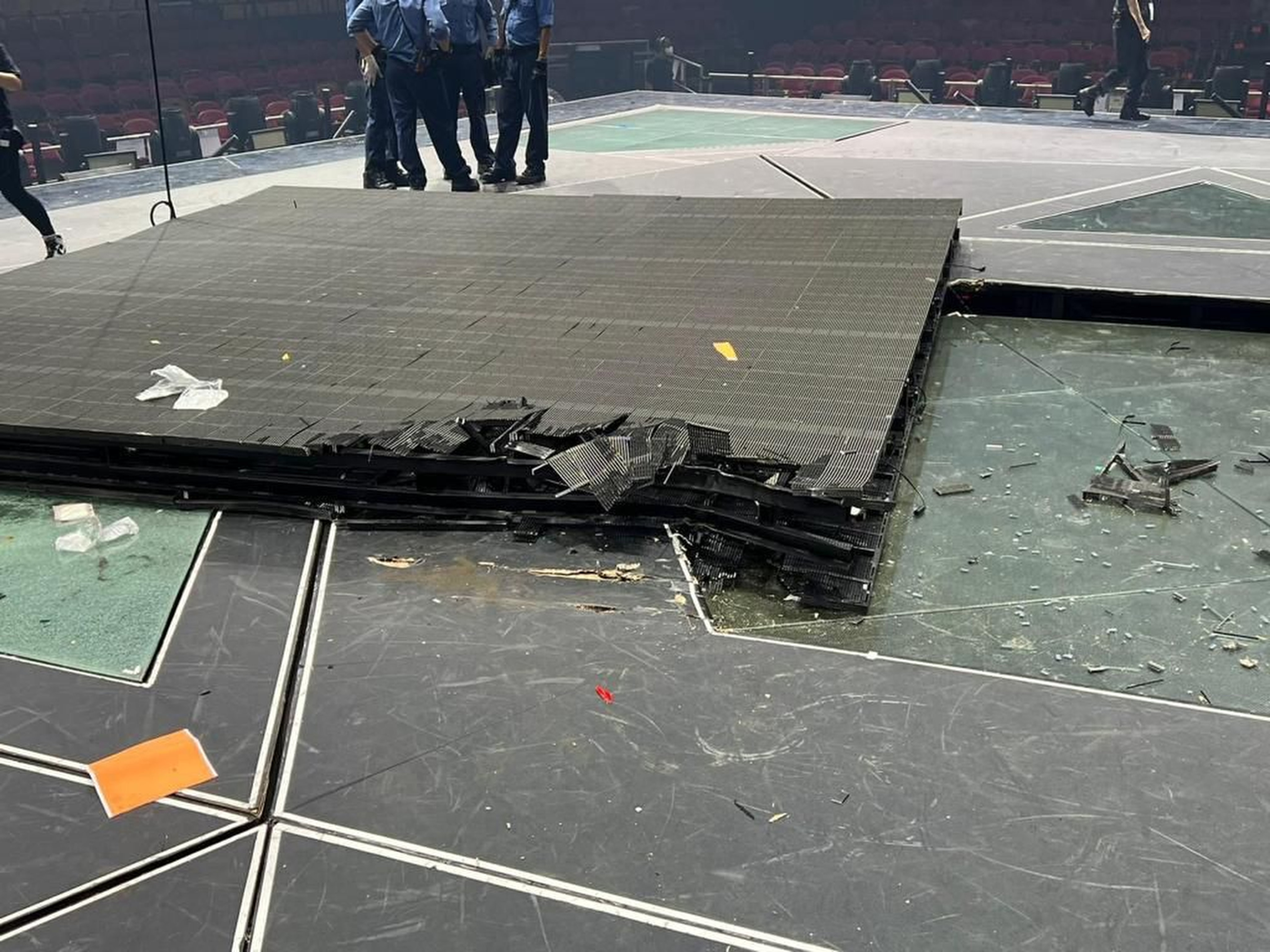 The aftermath of the accident in July at the Hong Kong Coliseum. Photo: Handout