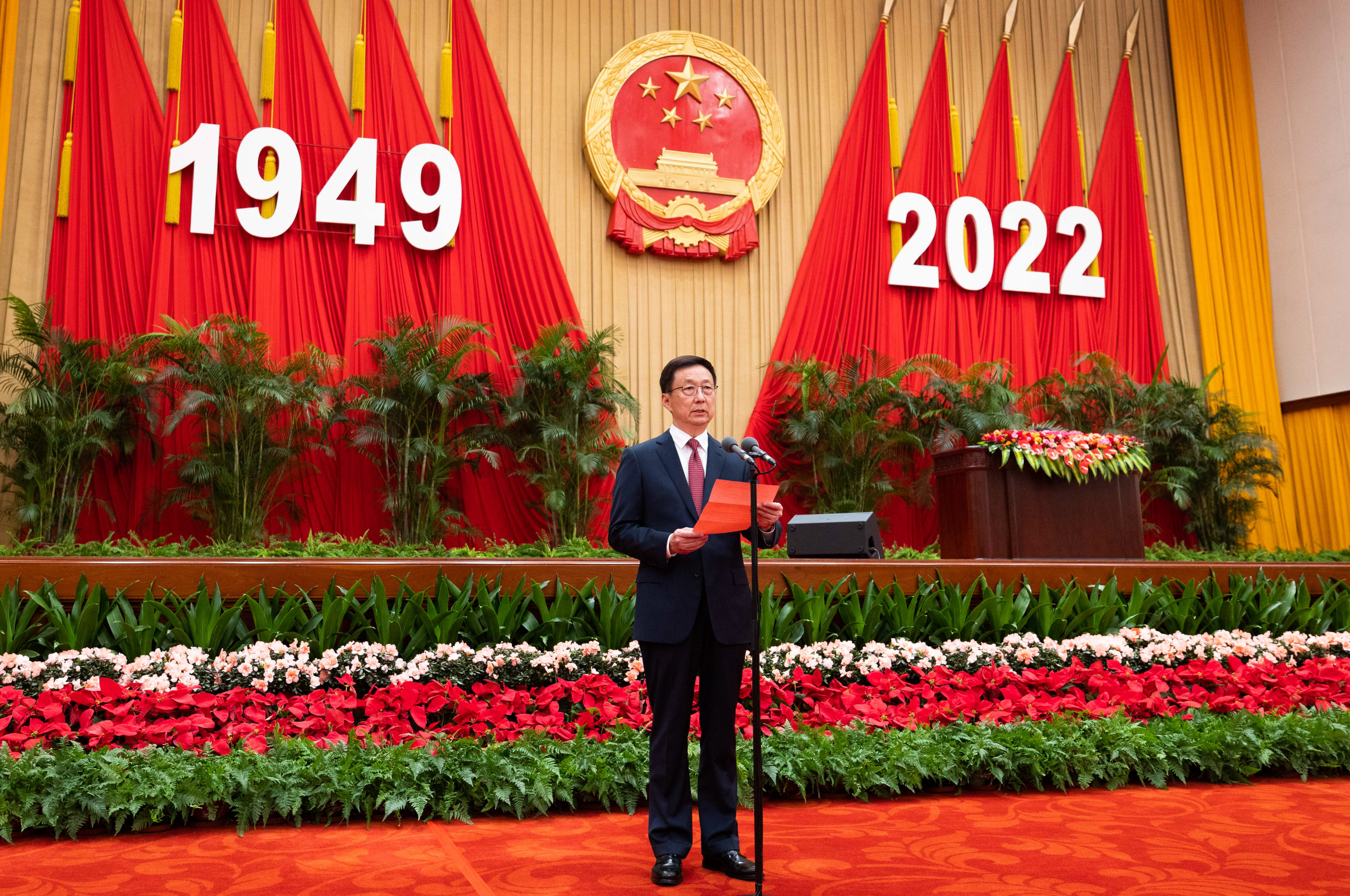 Vice-Premier Han Zheng, who has chaired the Central Leading Group on Hong Kong and Macau Affairs since 2018, was not among the 205 Central Committee members announced on Saturday. Photo: Xinhua