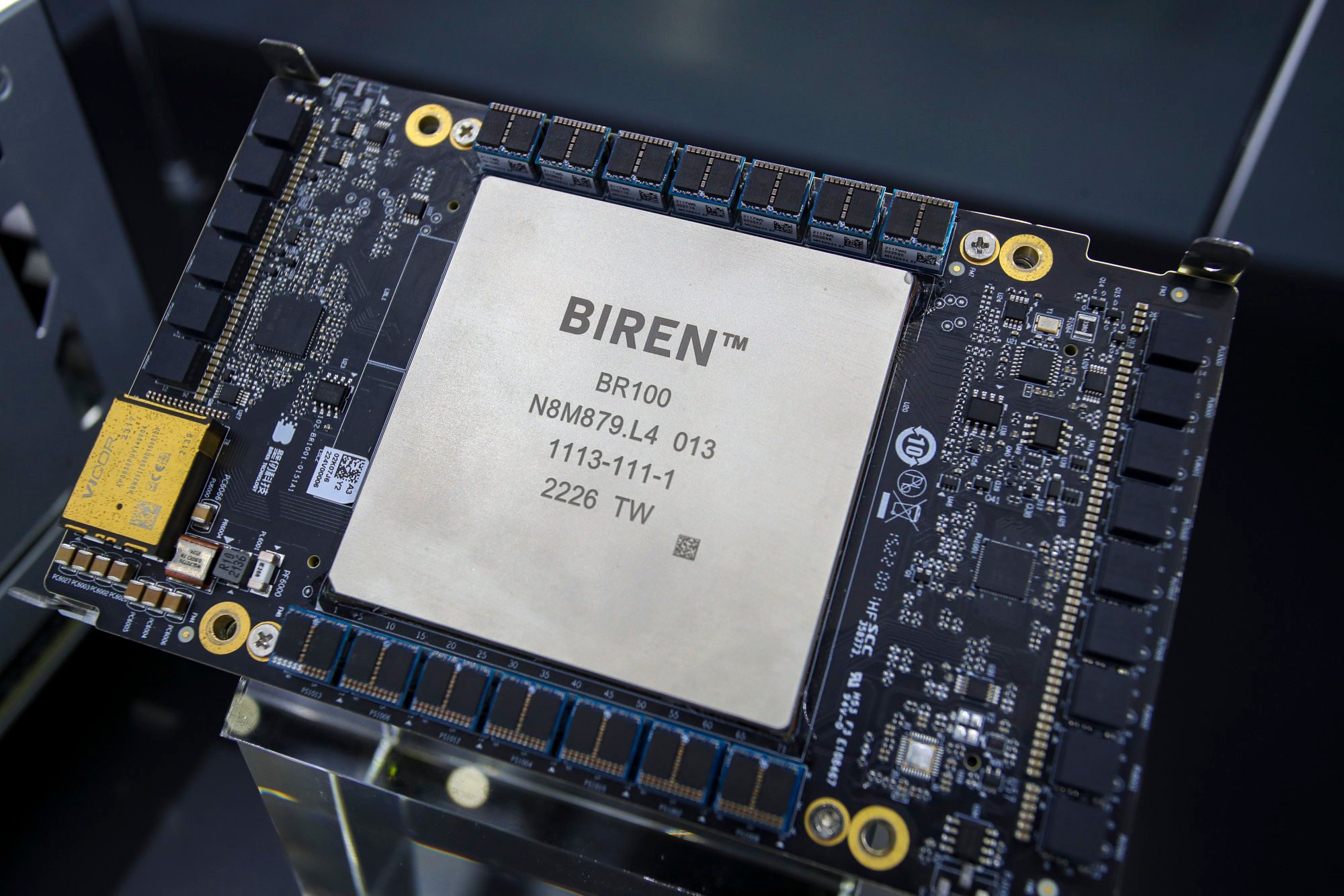Biren’s BR100 and BR104 processors are designed along similar lines to the graphics chips that Nvidia and Advanced Micro Devices have adapted to AI purposes. Photo: Handout