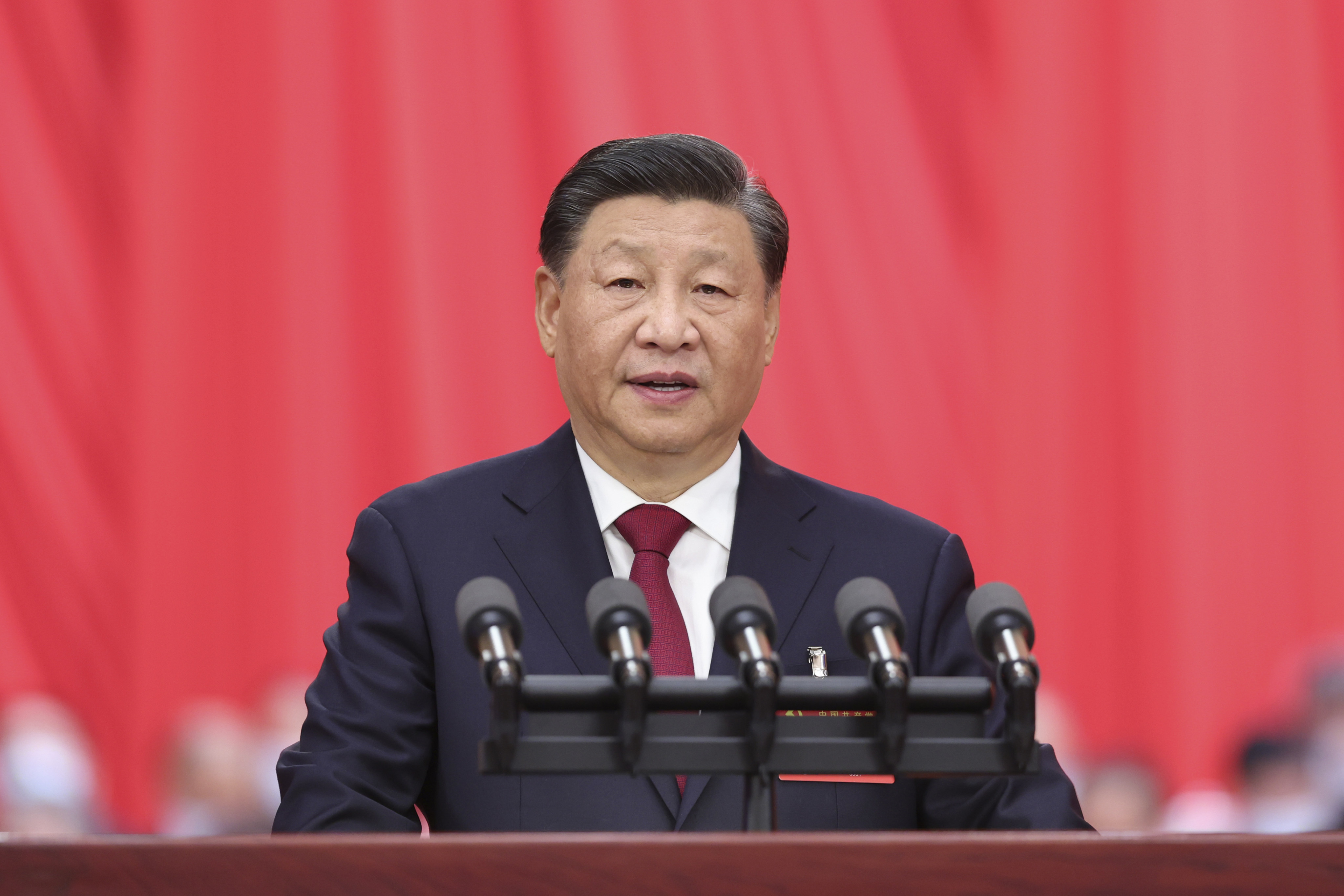 Chinese President Xi Jinping at the 20th National Congress of China’s ruling Communist Party in Beijing, China. Photo: AP