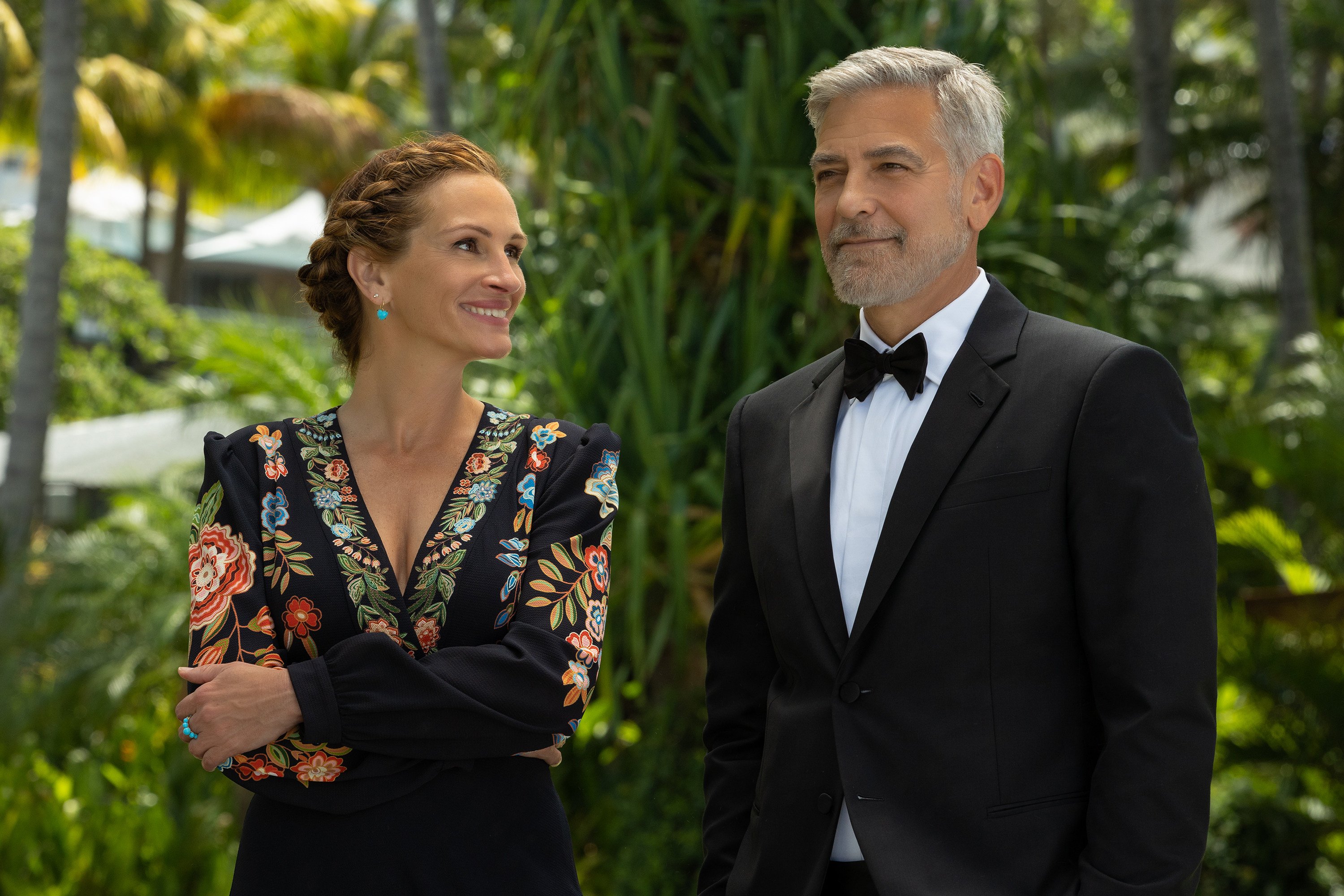 Julia Roberts (left) and George Clooney in a still from Ticket To Paradise, which had a stronger-than-expected opening weekend in the United States. Photo: TNS