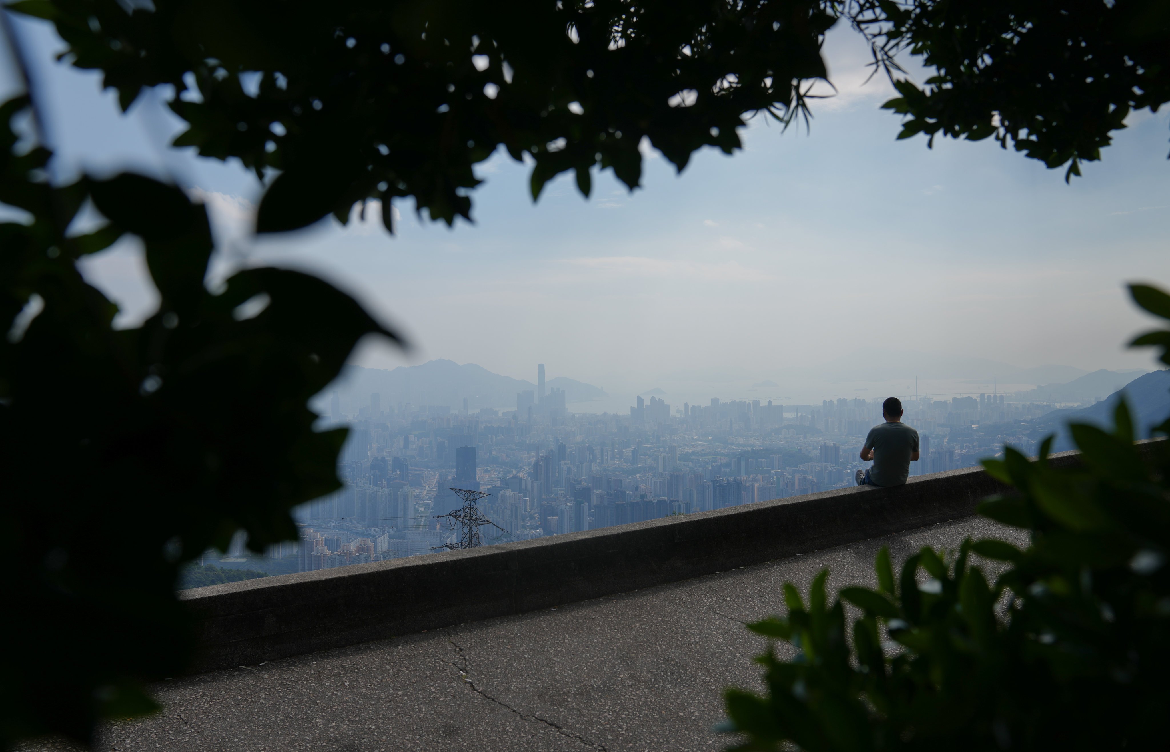 Air pollution is seen over Hong Kong from Kowloon Peak on September 6. Cutting carbon emissions from buildings should be our priority. Photo: Sam Tsang