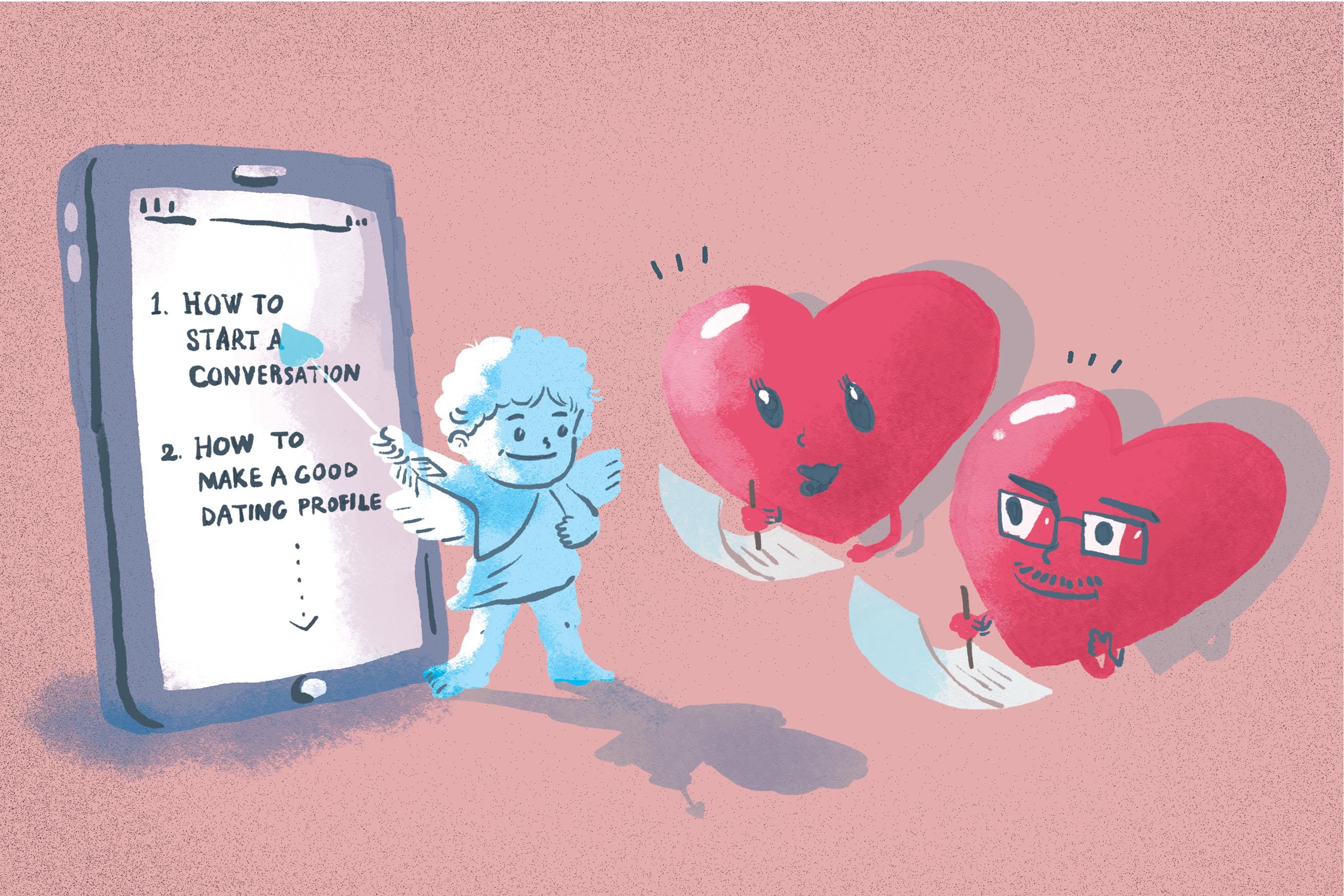 Relationship experts provide tips and tricks on how to use dating apps like Tinder, Hinge and Bumble and how to ask someone out on a date on one. Illustration: Brian Wang