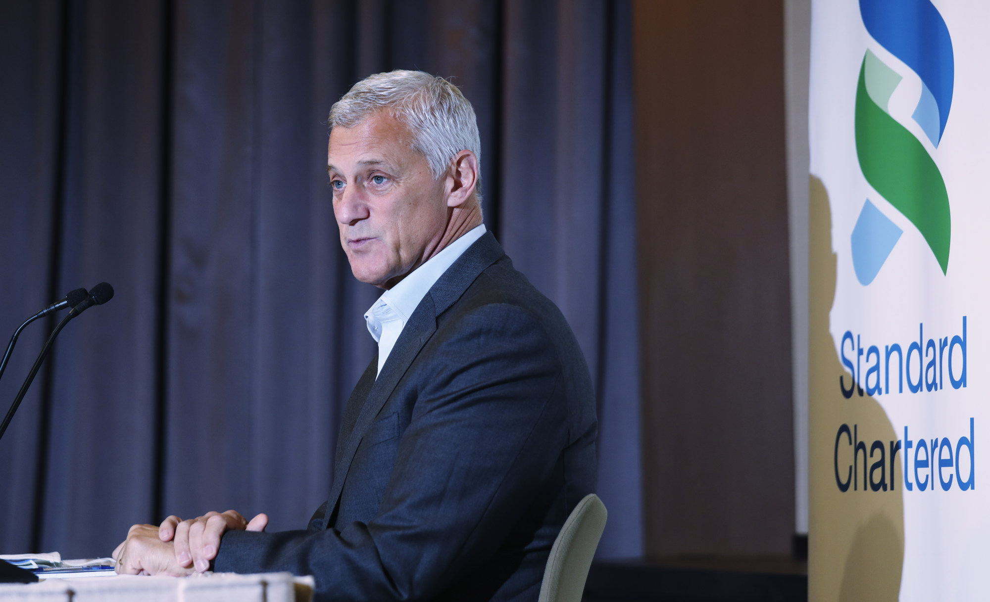 Standard Chartered’s chief executive Bill Winters, during an interview at the Standard Chartered Building in Hong Kong’s Central district, on 30 October 2020. Photo: Xiaomei Chen.