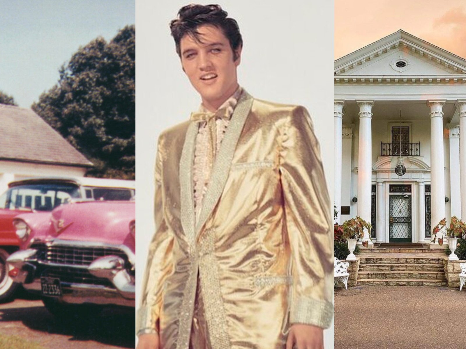 With Elvis Presley’s fame came fortune – and he spent like there was no tomorrow. Photos: @ElvisPresley/Twitter; @elvis, @visitgraceland/Instagram