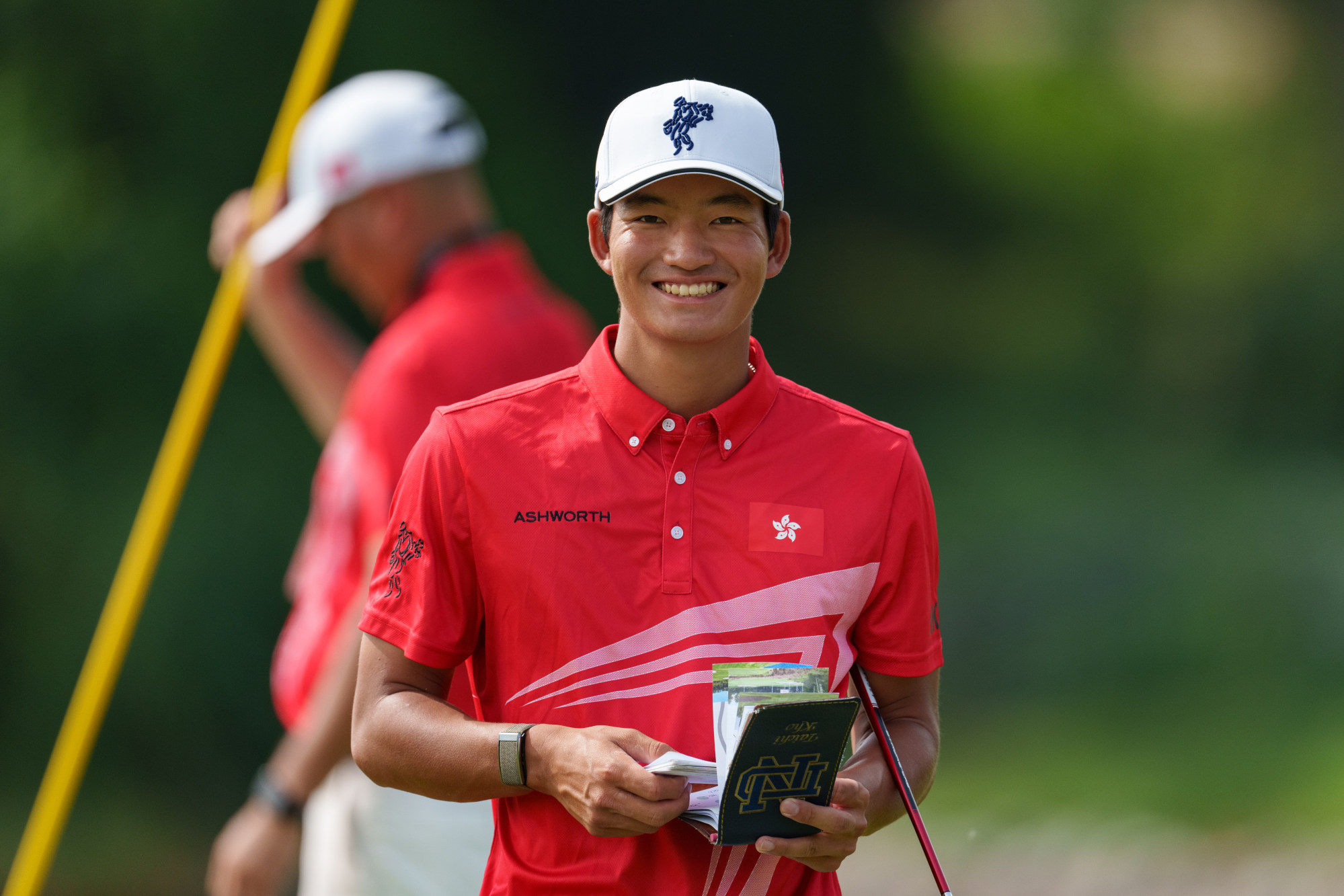 Taichi Kho of Hong Kong during a practice round for the Asia-Pacific Amateur Championship. Photo: AAC