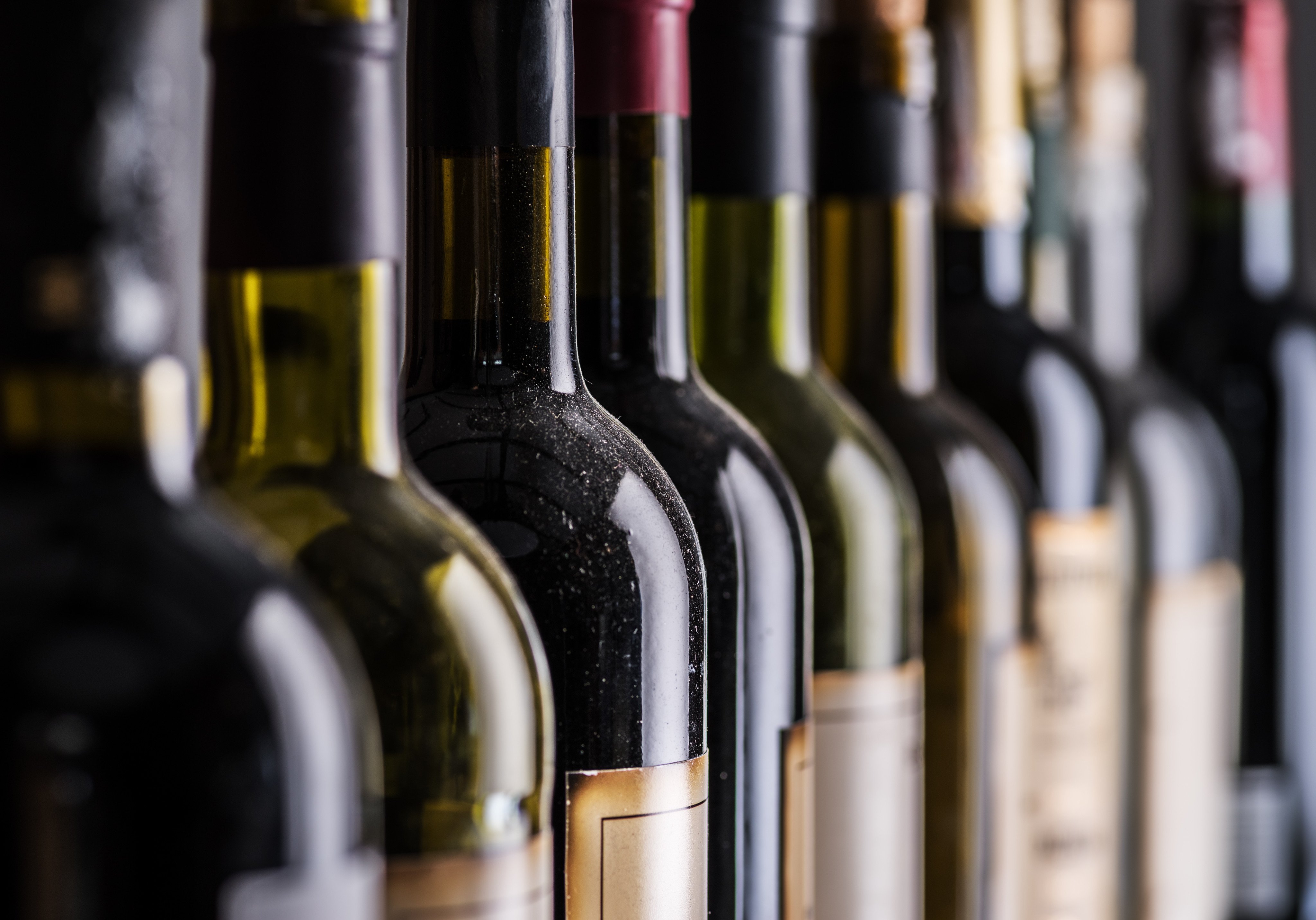 Some wine bottles were getting thicker and heavier from the 2000s on, causing wine expert Jancis Robinson to campaign against the practice, which accounts for a large part of wine’s carbon footprint. Photo: Shutterstock