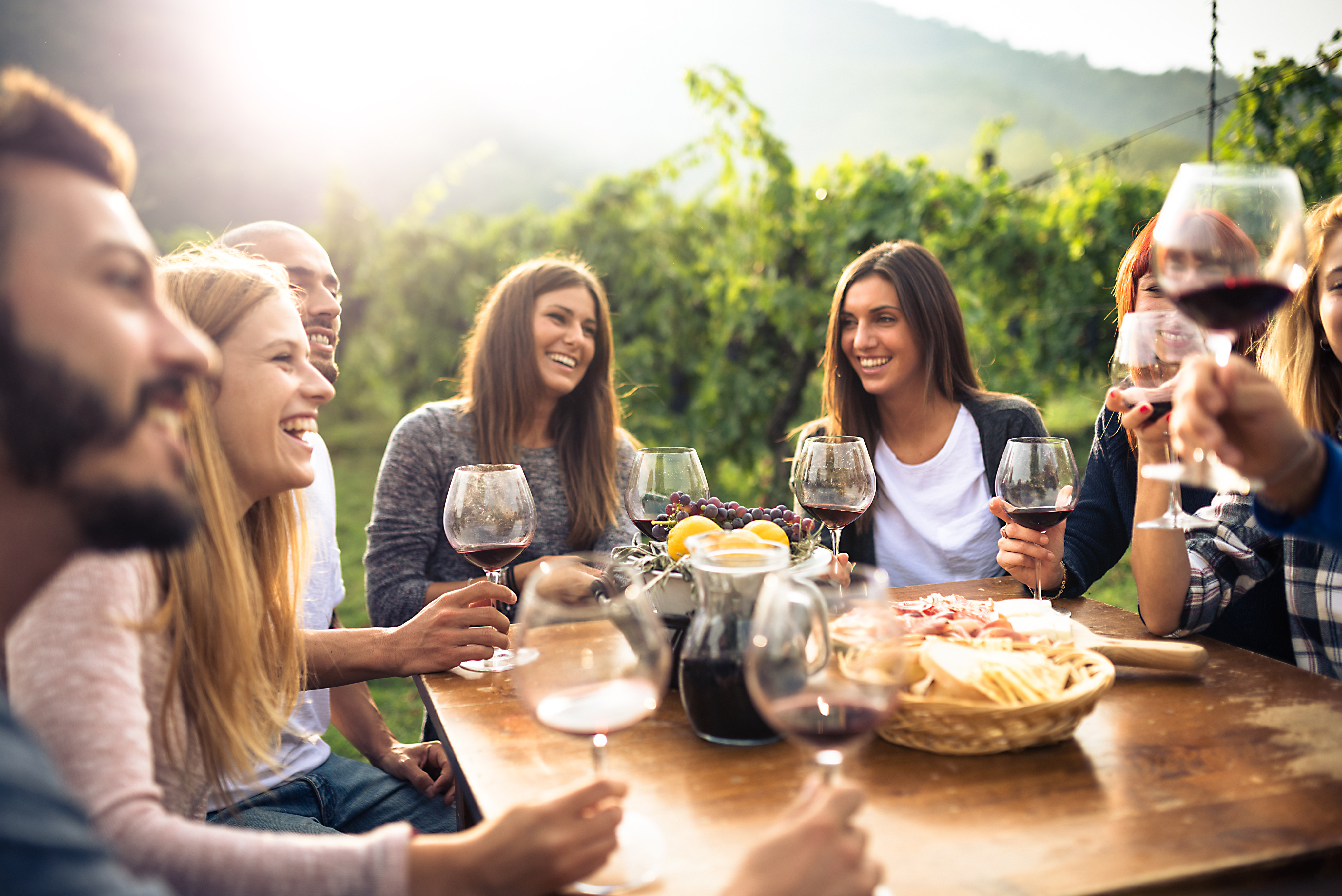 A group of people enjoying a tipple. Non-alcoholic drinks are ‘in’, but does this mean real wine and cocktails are on their way out? Photo: Getty Images