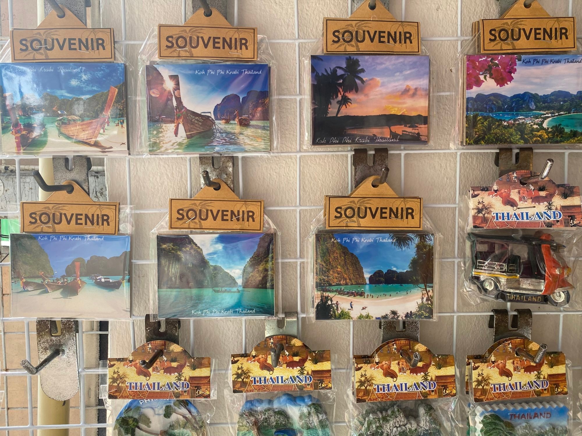 Souvenirs for sale in a Phi Phi shop. Photo: Tamara Hinson