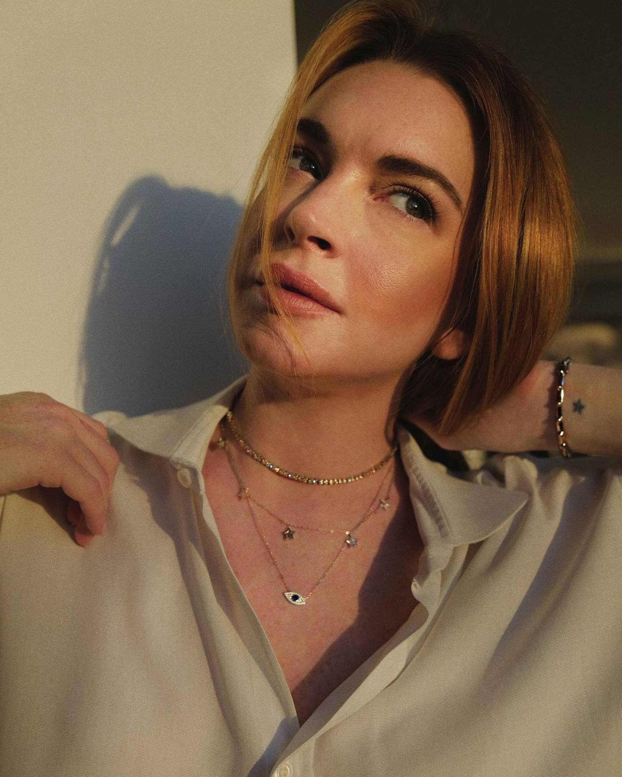 Lindsay Lohan unveiled her jewellery collaboration with Lily Baker in 2020. Photo: @lindsaylohan/Instagram