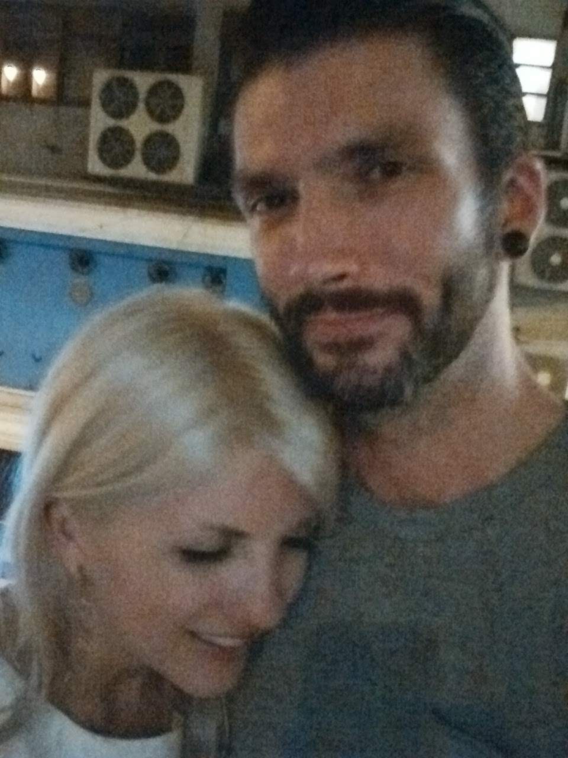 Kelly with his now wife Kat on their first date. Photo: Rob Kelly