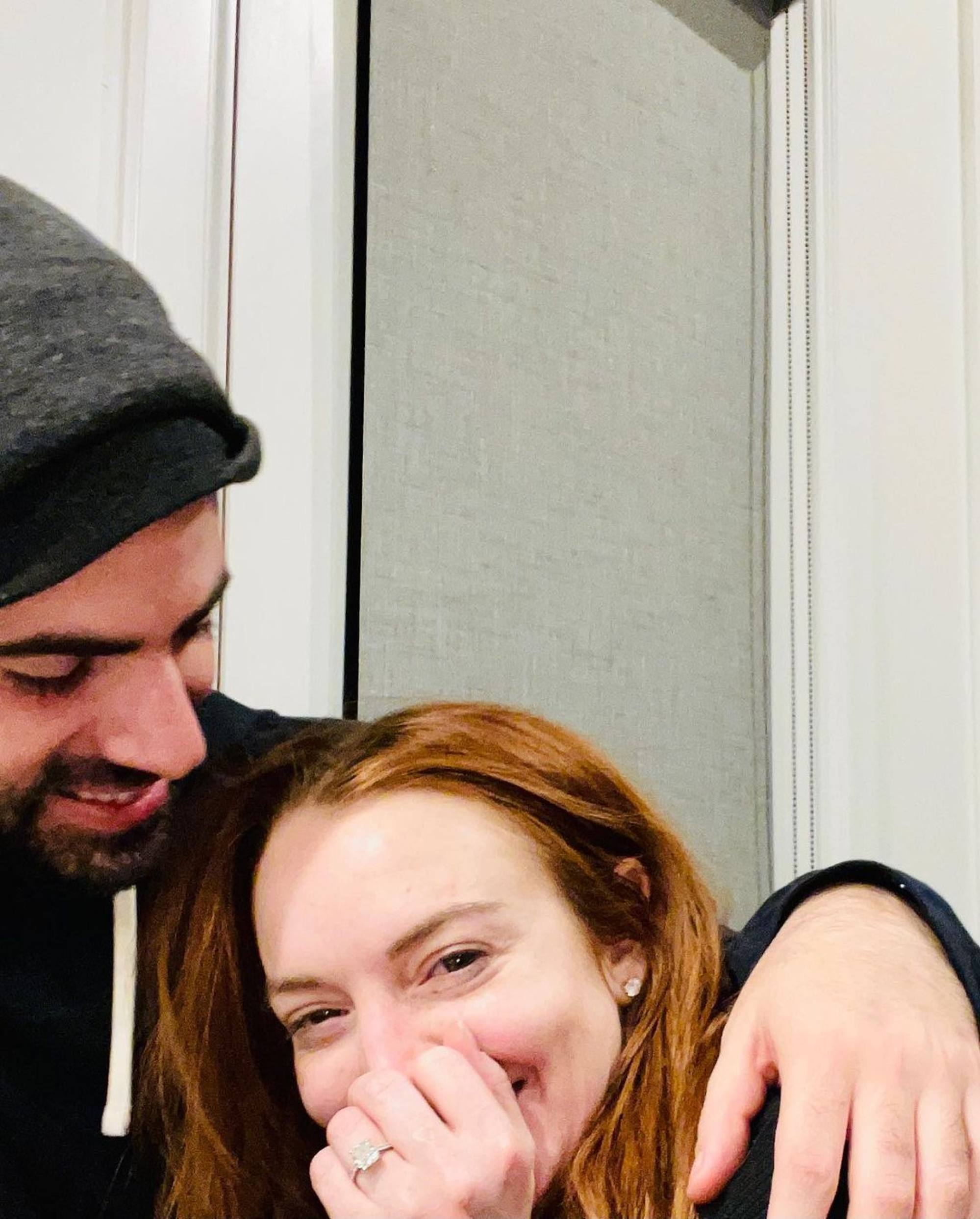 Lindsay Lohan’s engagement ring cost about US$250,000. Photo: @lindsaylohan/Instagram