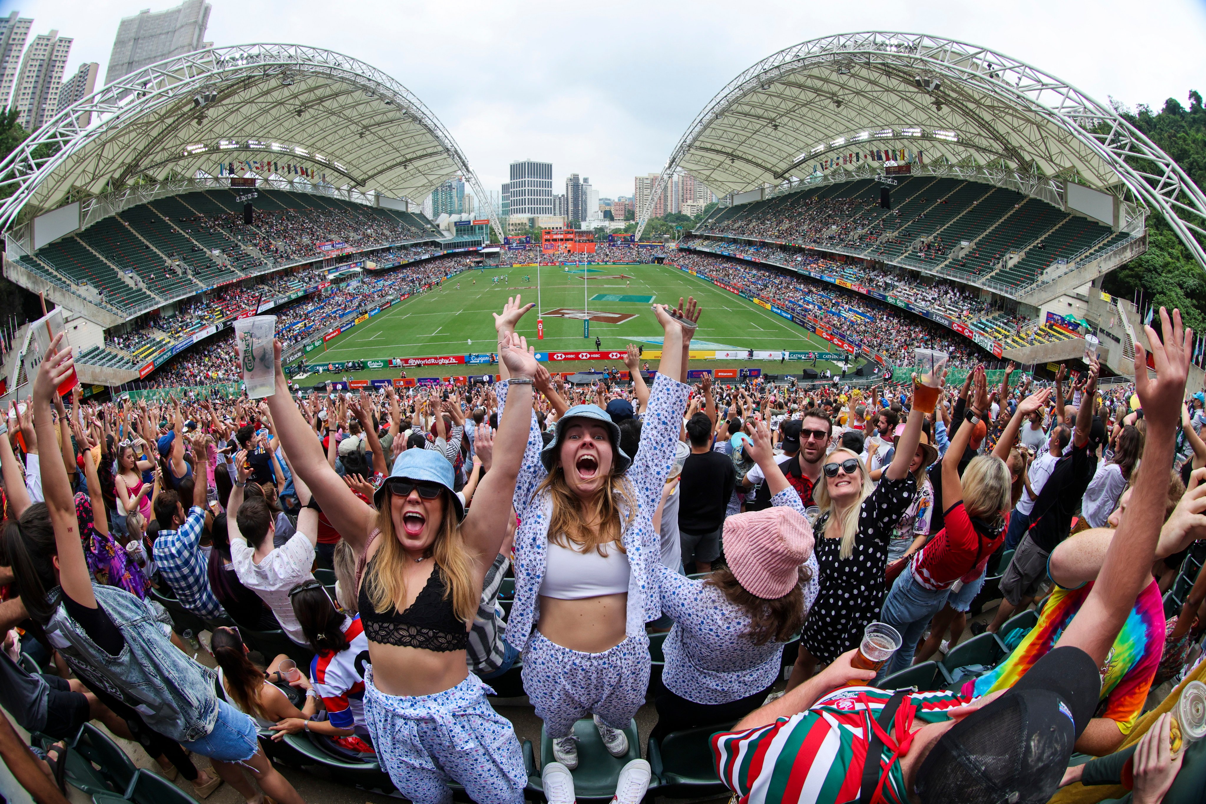A view from the South Stand on the last day of the Cathay Pacific/HSBC Hong Kong Sevens. Photo: Yik Yeung-man