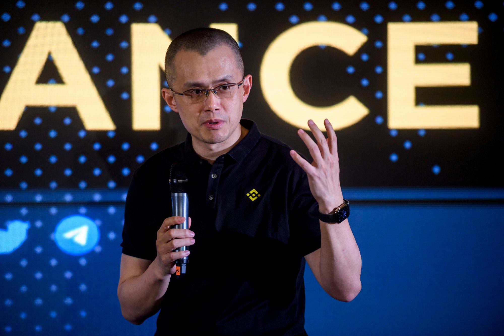 Chinese born, Canadian raised Binance founder Changpeng Zhao was stung by the cryptocurrency crash this year. Photo: Getty Images