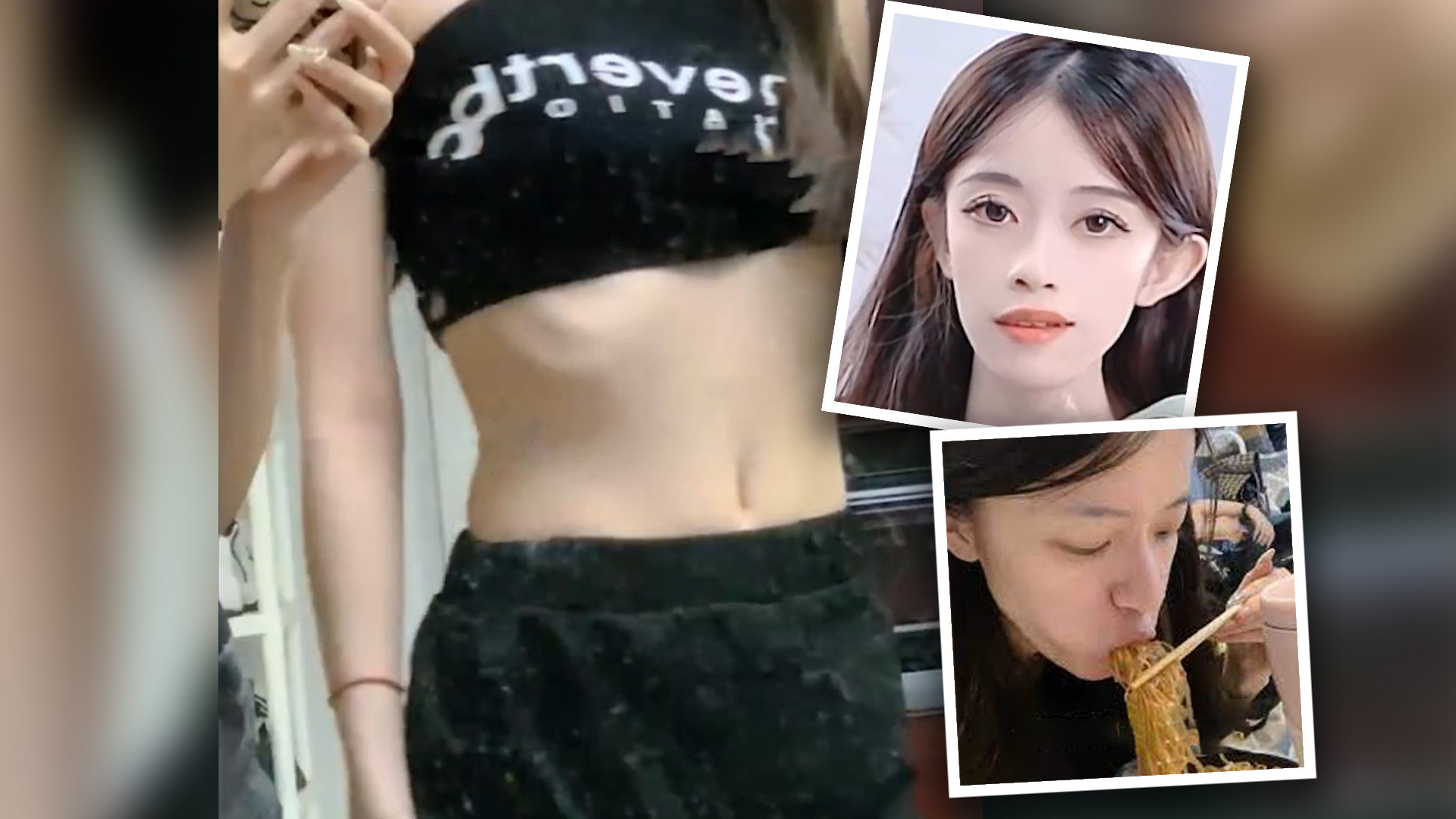 An underweight woman in China eats 6 meals a day to gain weight for influencer job and sparks health debate in China. Photo: SCMP composite