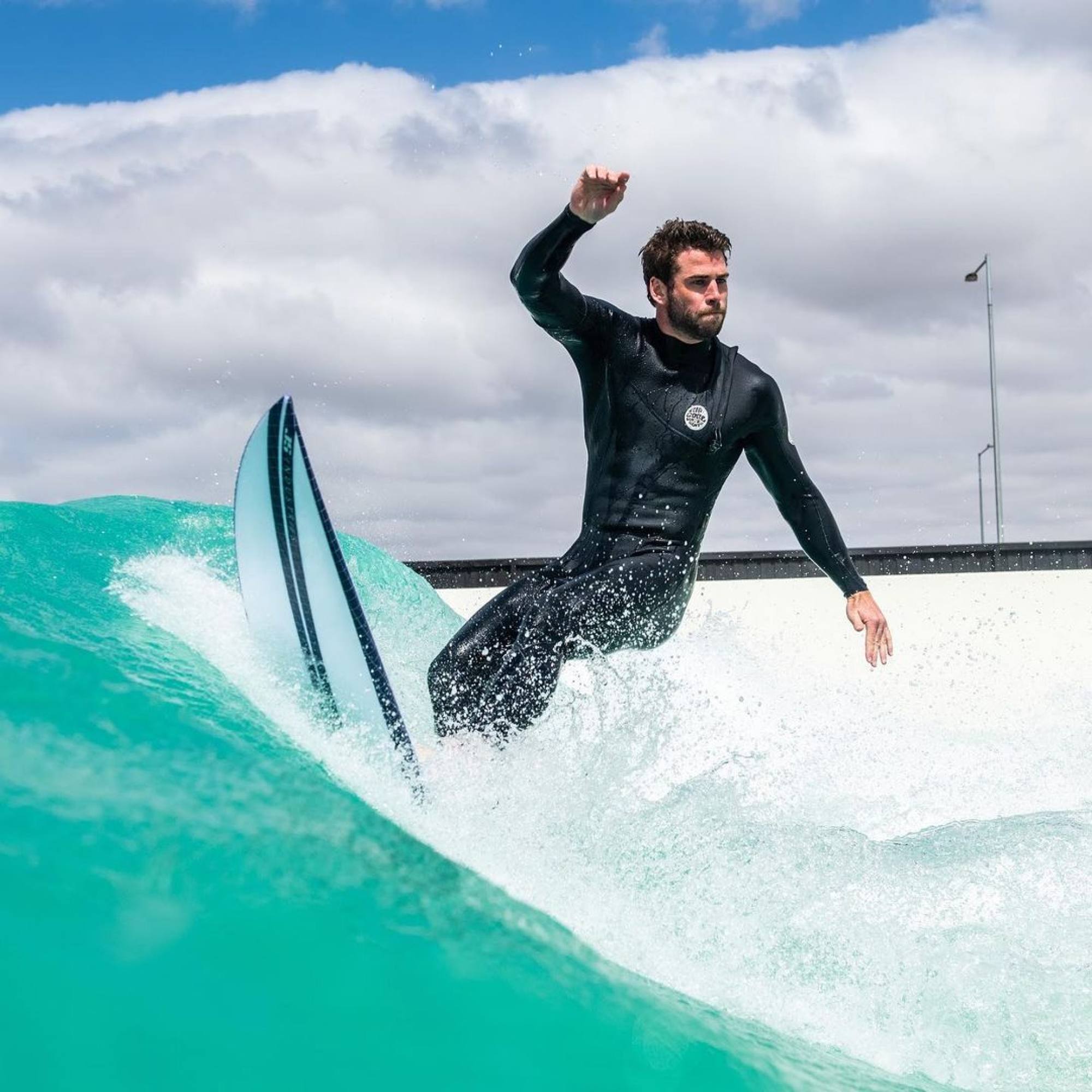 Liam Hemsworth surfed competitively until he was 18. Photo: @liamhemsworth/Instagram