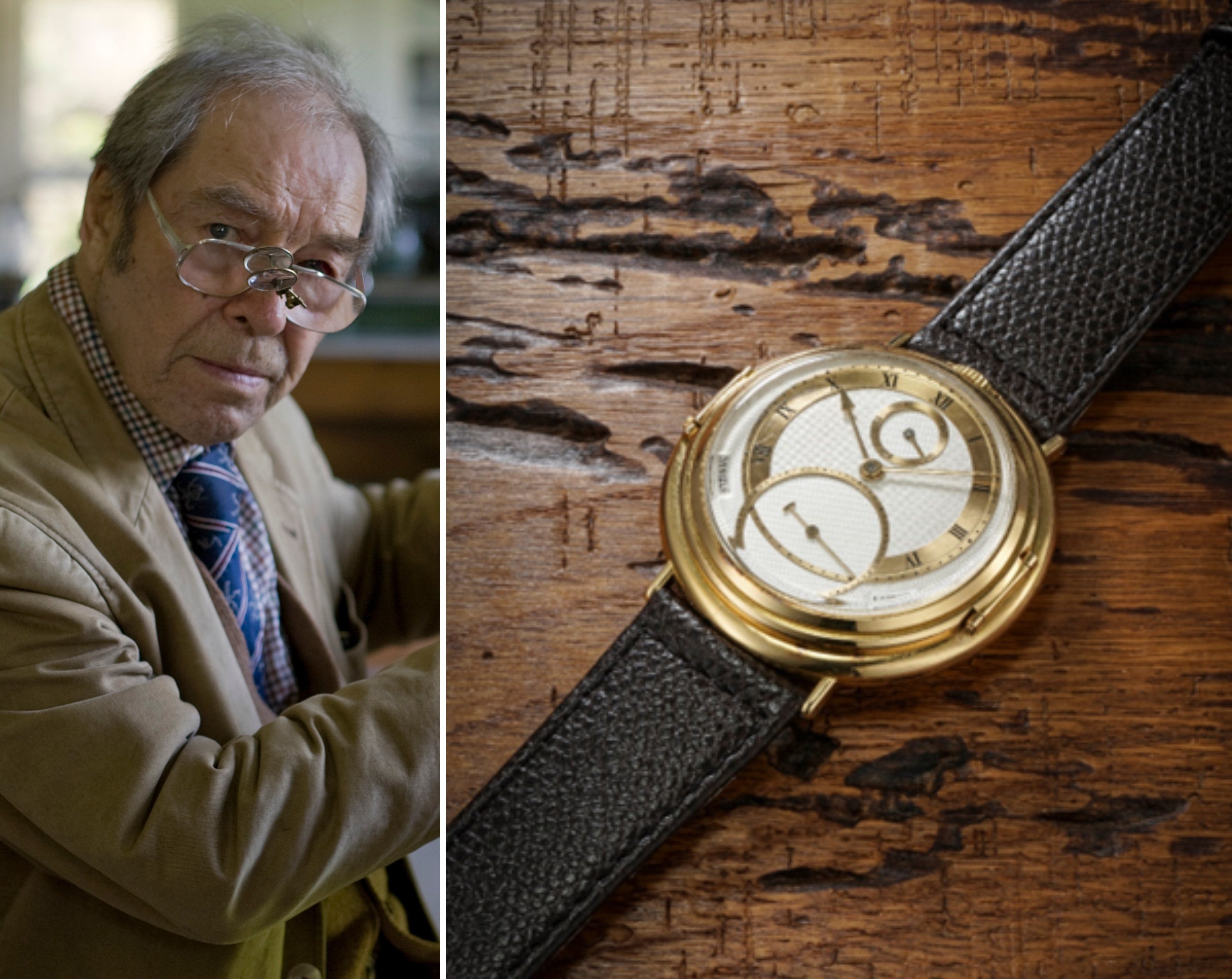 George Daniels made the Spring Case Tourbillon for himself, and only produced 27 watches in his lifetime. Photos: Getty Images; Phillips