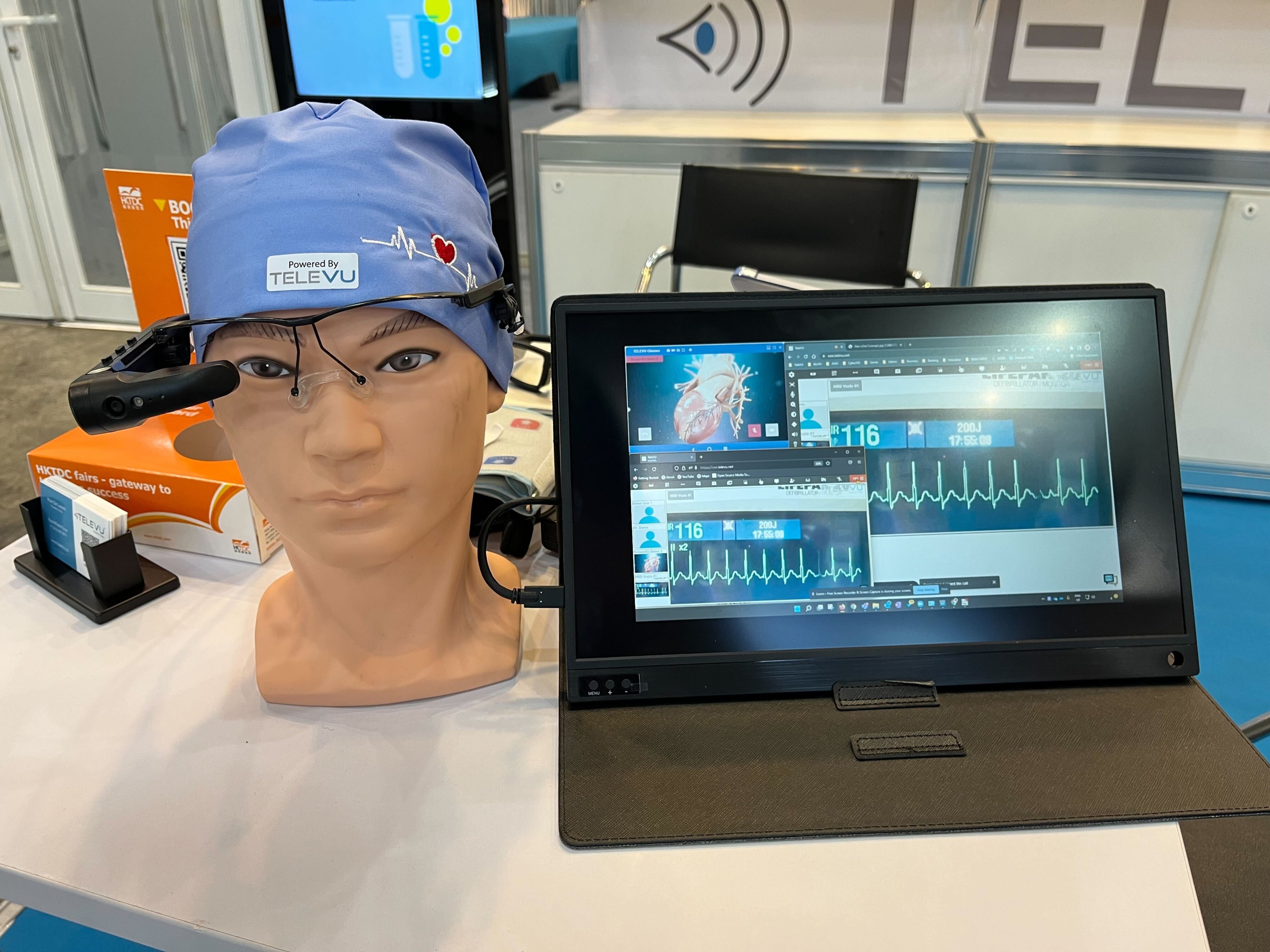 A Canadian company has developed smart glasses designed for healthcare professionals to have real-time video calls. Photo: Sammy Heung