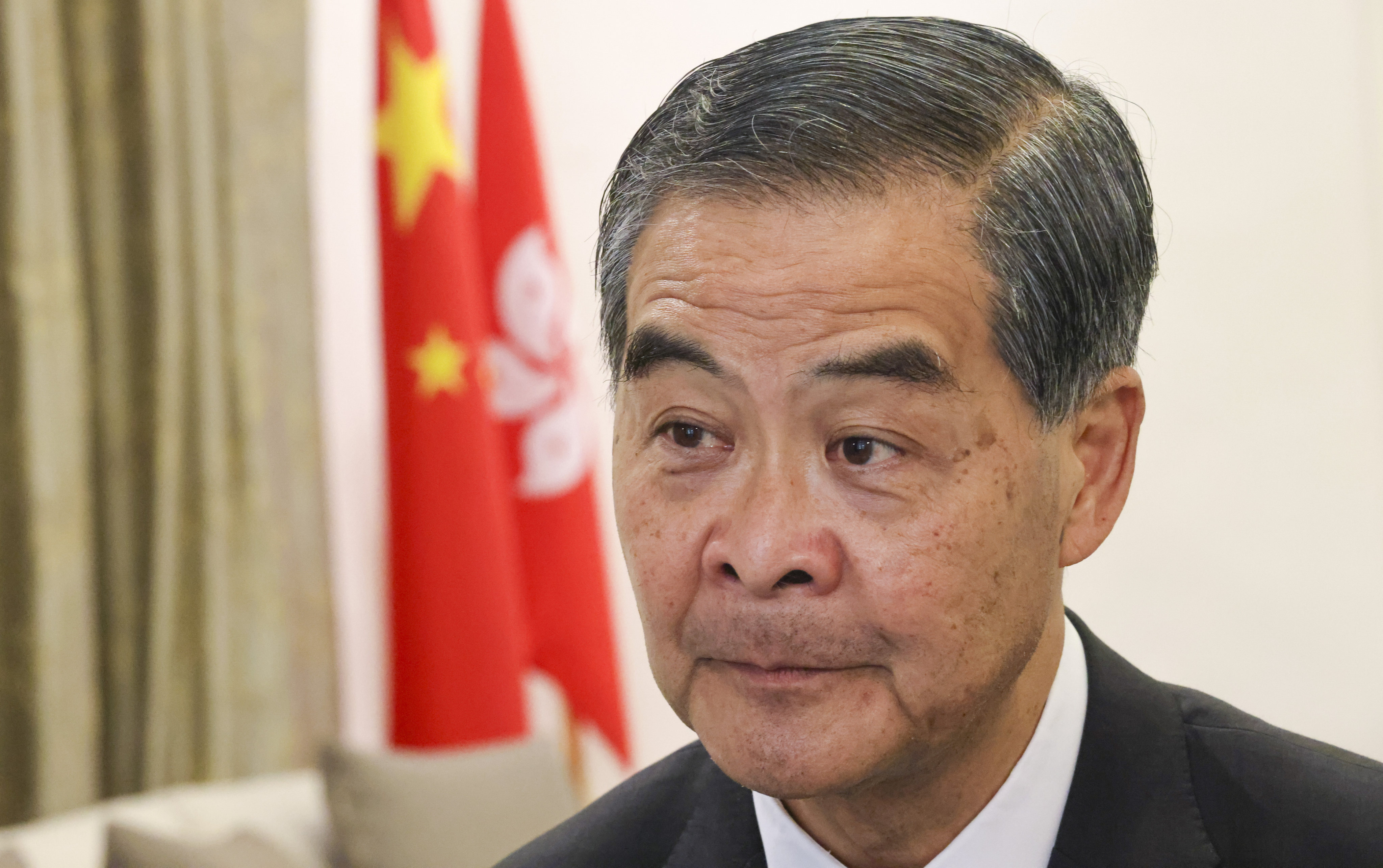 CY Leung, a former chief executive of Hong Kong, has attacked the appointment of an English barrister to defend media tycoon Jimmy Lai on national security charges. Photo: Nora Tam