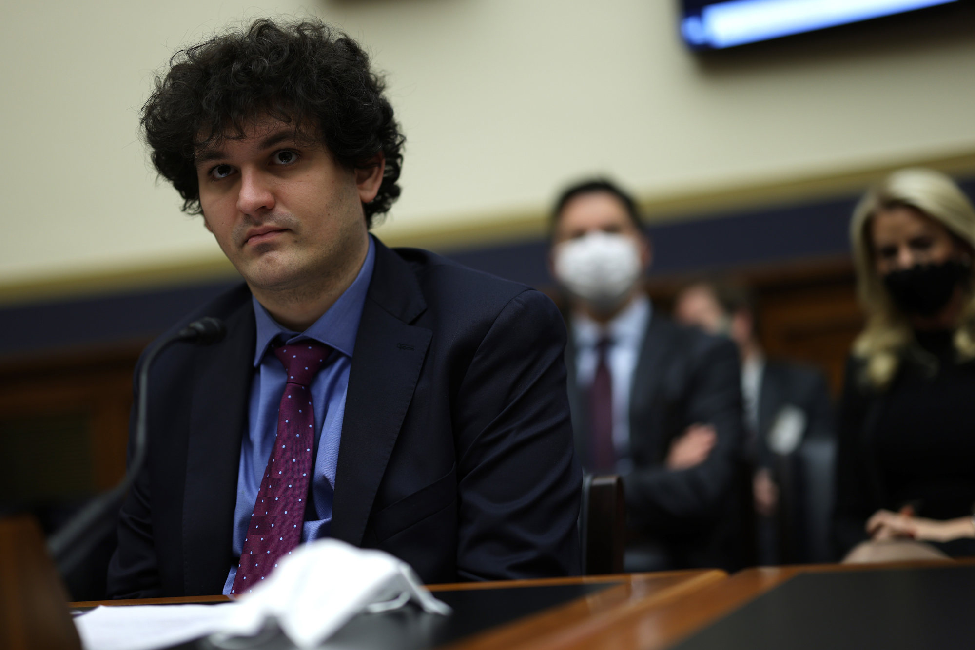 Sam Bankman-Fried testifies during a hearing before the House Financial Services Committee on Capitol Hill Dec. 8, 2021 in Washington, DC. Photo: Getty Images/TNS