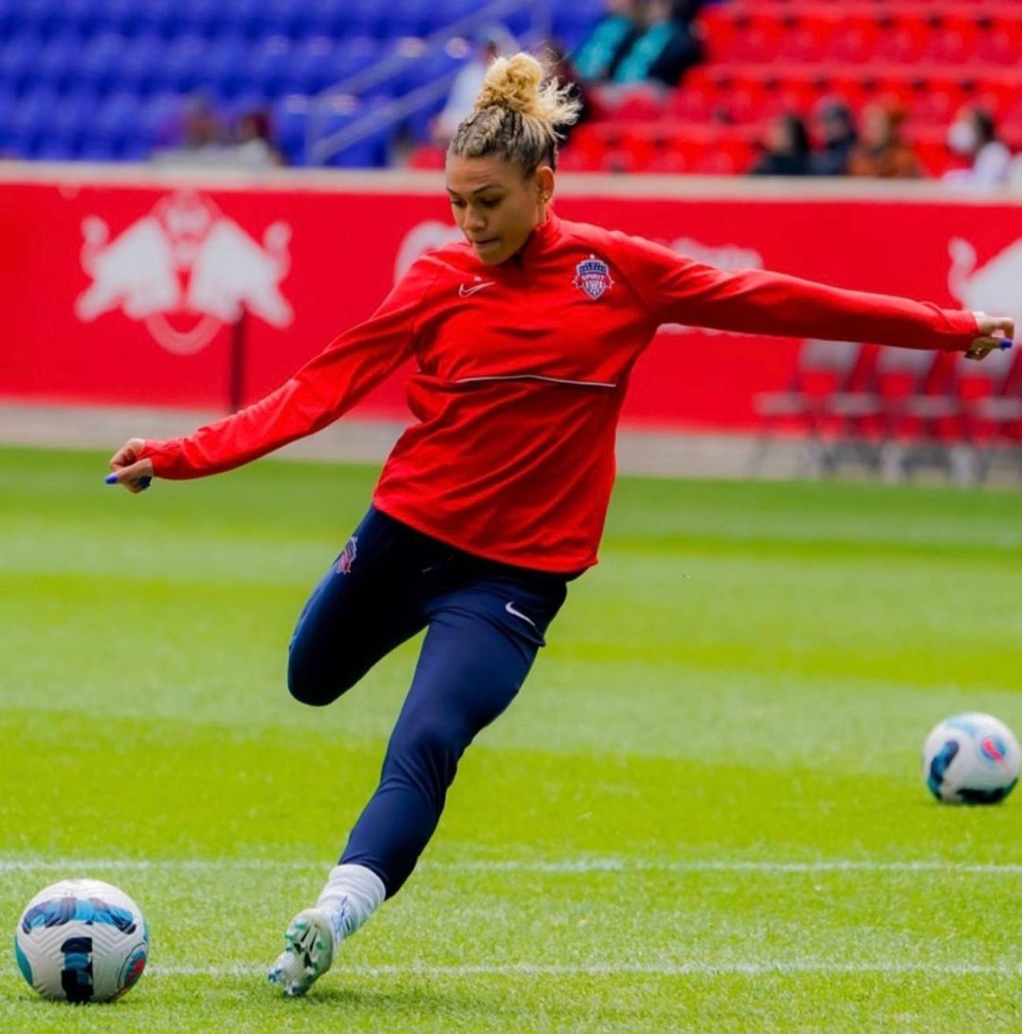 Trinity Rodman is making waves in women’s football history. Photo: @trinity_rodman/Instagram