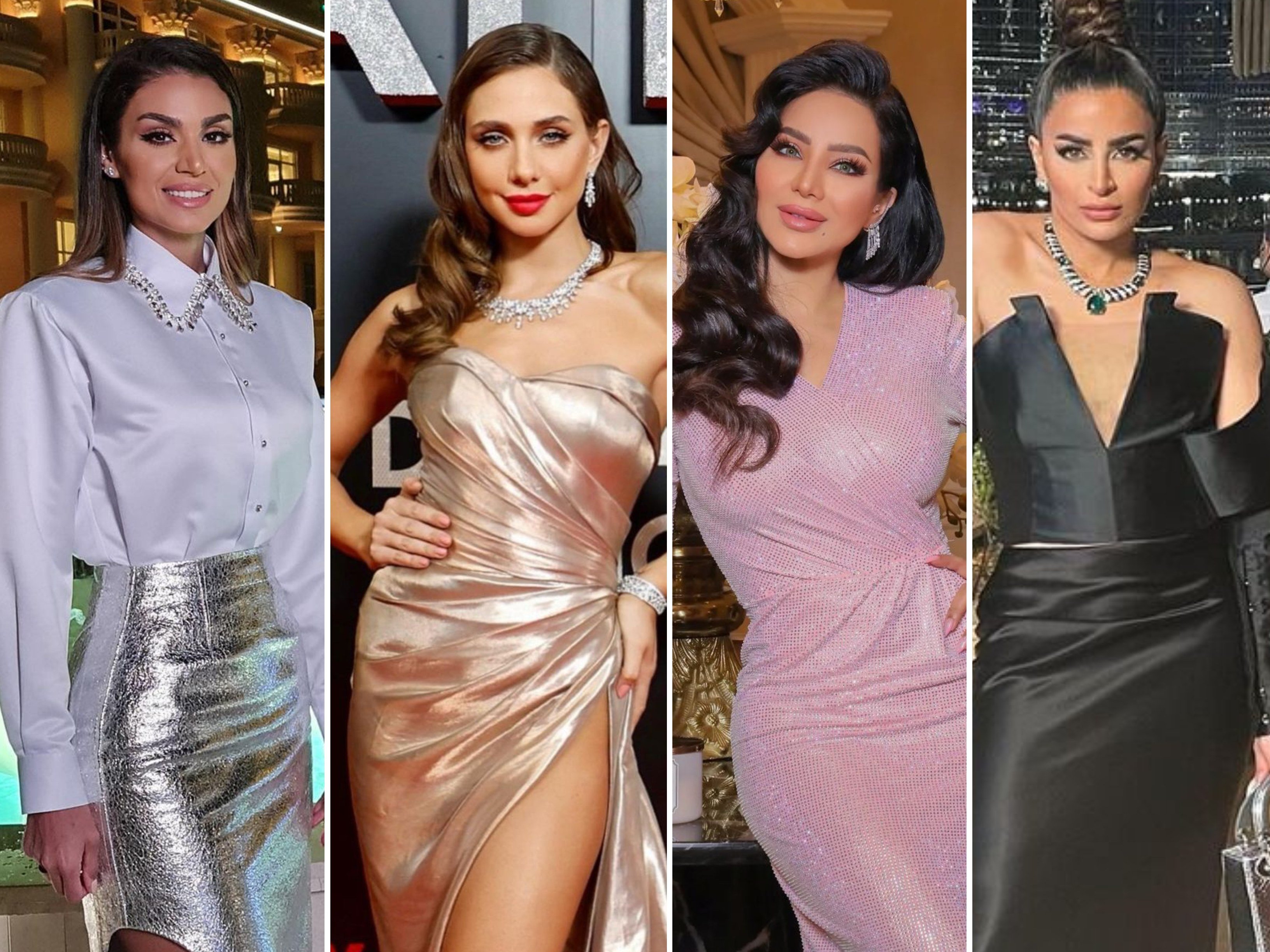 The cast of Dubai Bling are wealthy, but just how rich are they really? Photos: @thezeinakhoury, @safa_dubai, @lojain_omran, @loujain/Instagram