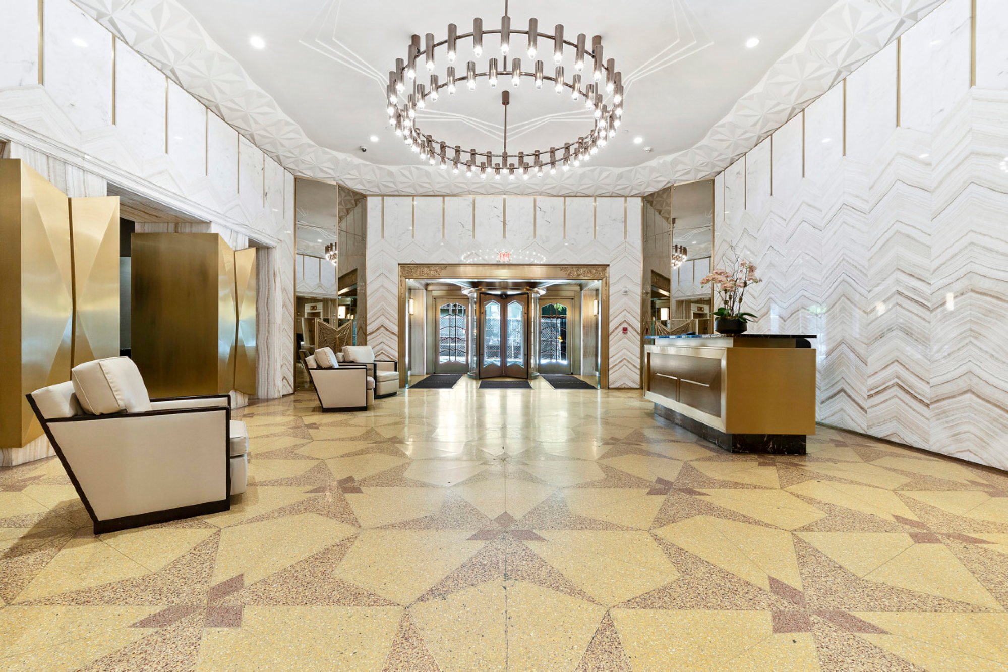 Trevor Noah’s building has one of the city’s most breathtaking lobbies.