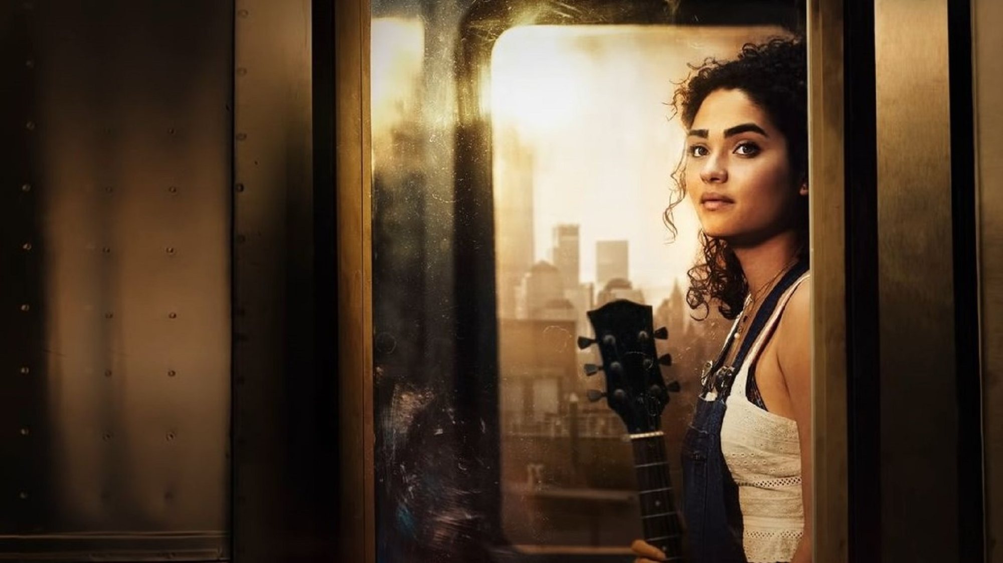 Brittany O’Grady plays Bess King in a still from Little Voice, based on singer-songwriter Sara Bareilles. Photo: Apple TV+