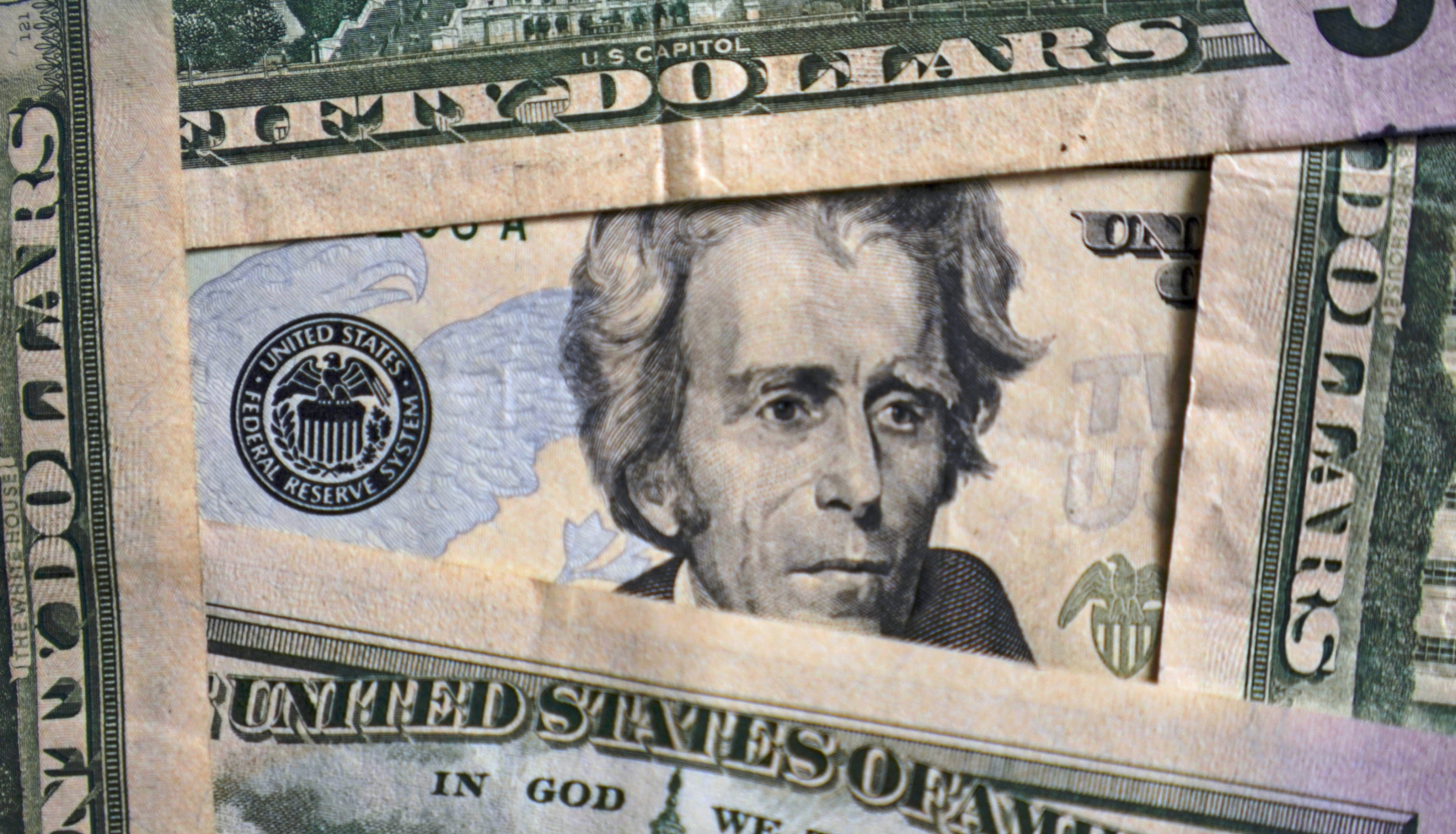 A portrait of the seventh US president, Andrew Jackson, on a US$20 bill. The strong US dollar trade may be reaching the end of the road. Photo: AP 