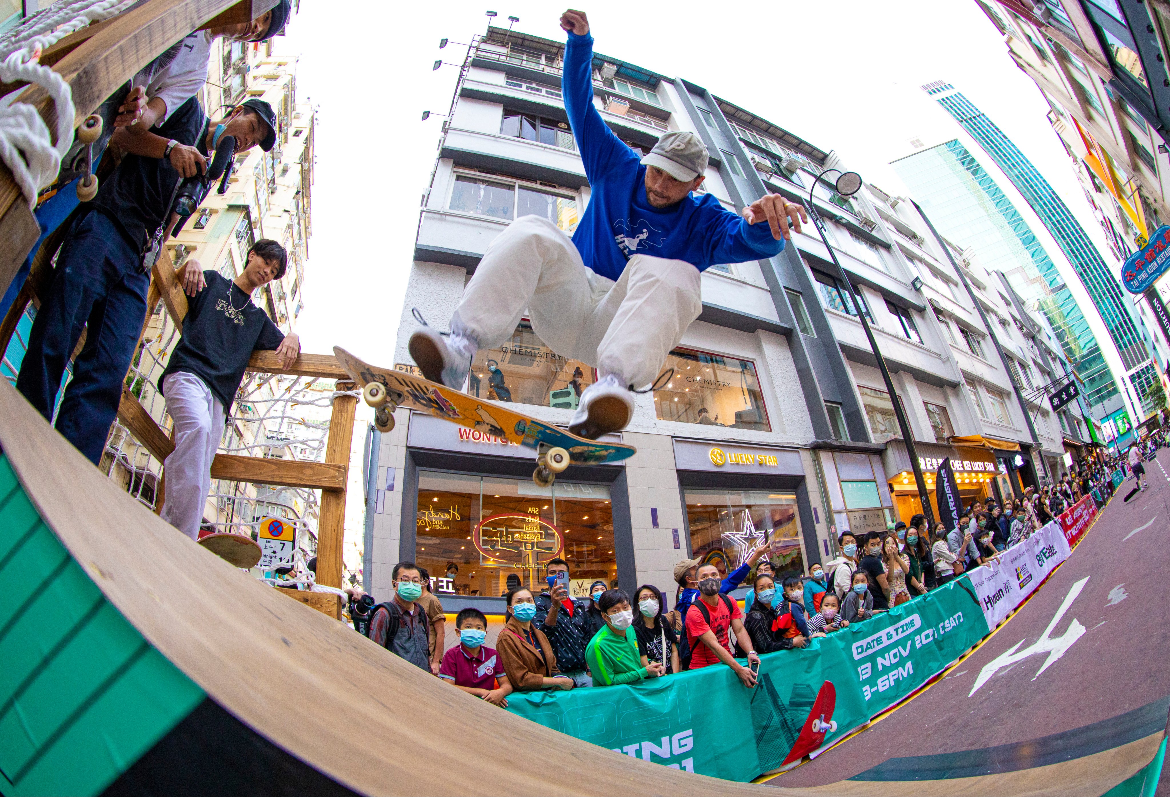 Hong Kong skateboarder Brian Siswojo hopes city leader s call to