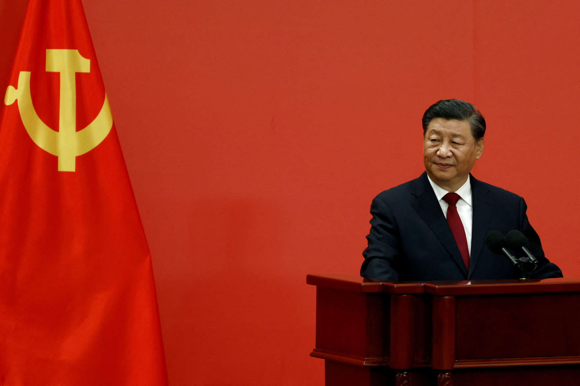 President Xi Jinping re-emphasised the “historic mission” of China’s unification with Taiwan at the 20th Party Congress. Photo: Reuters