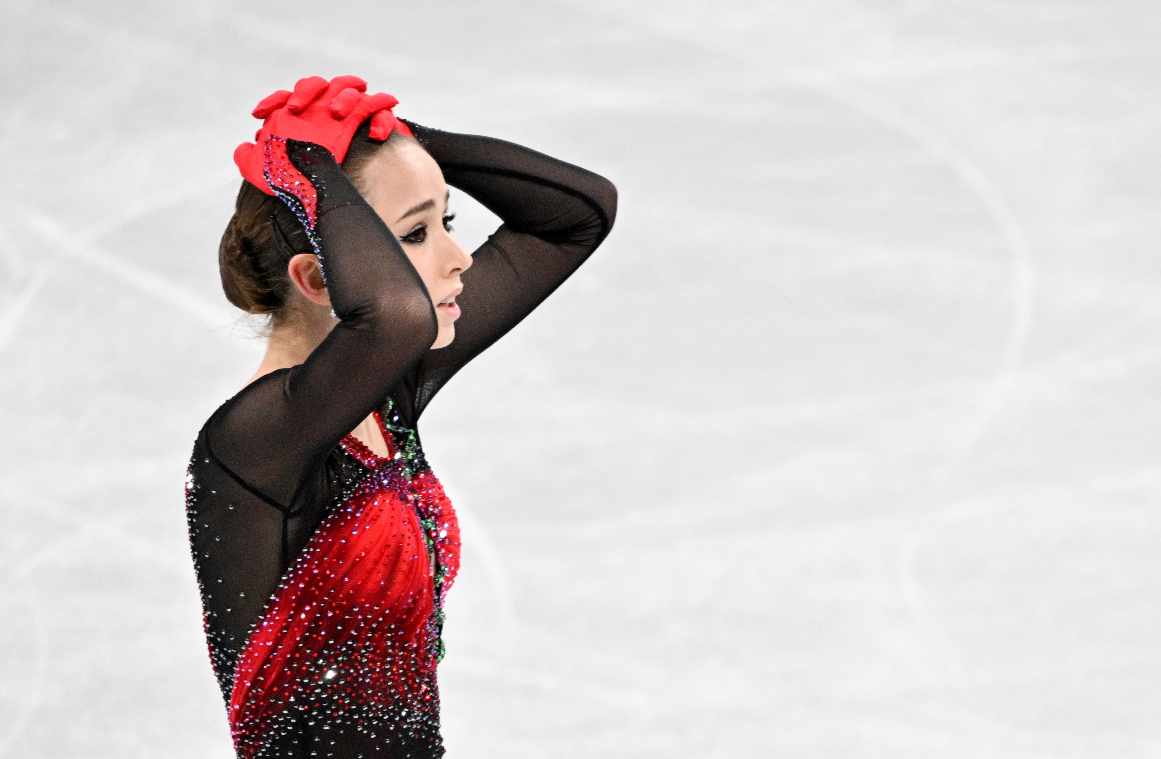 Kamila Valiyeva could be banned through the 2026 Winter Olympics.
Photo: dpa