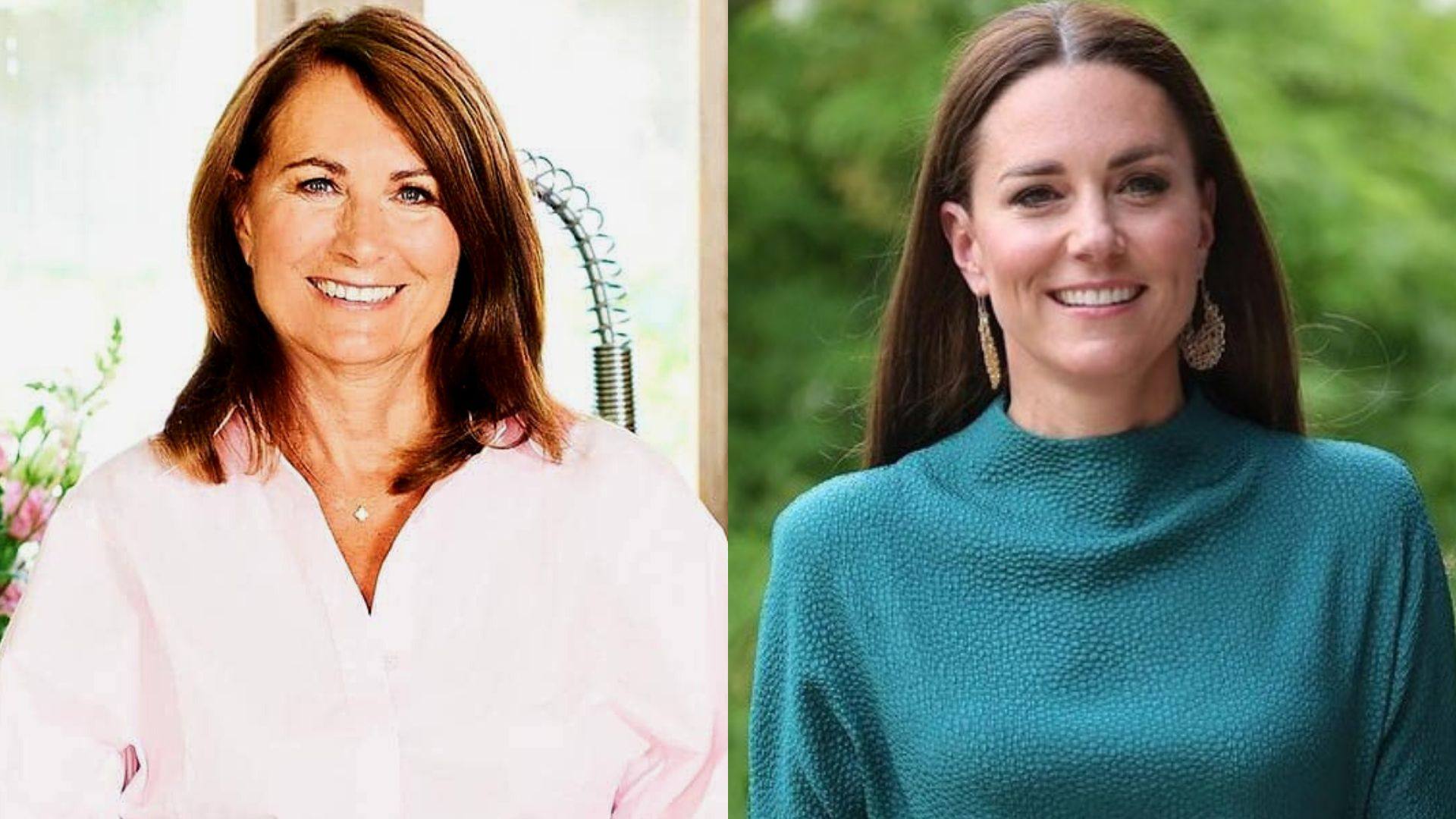 Carole Middleton (left) and the Princess of Wales, Kate Middleton (right) share several similarities – and a close bond. Photos: @life.of.future.queen, @partypieces/Instagram
