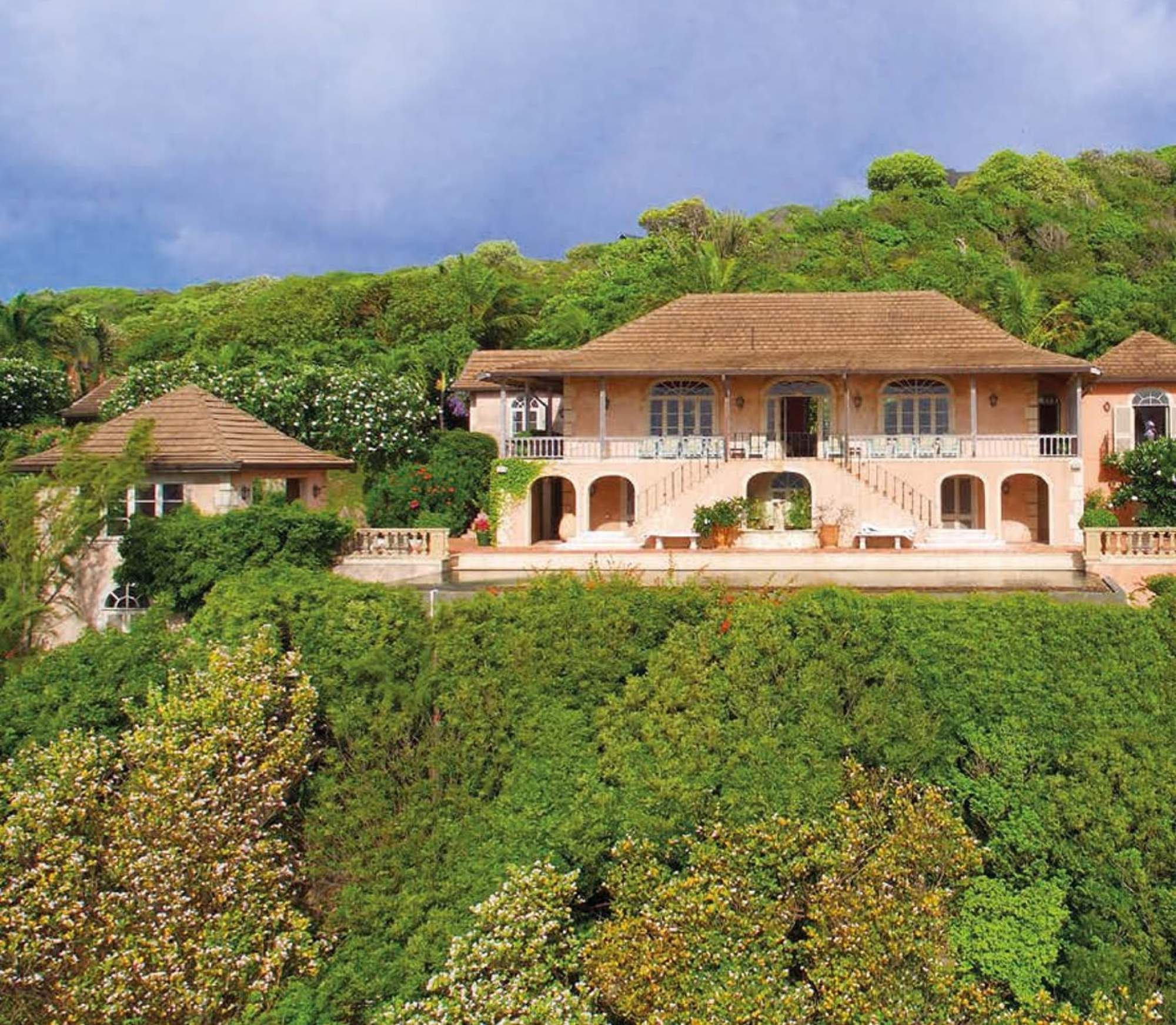 The Hibiscus villa is a five-bedroom, Tuscan-style home up for rent. Photo: Hibiscus