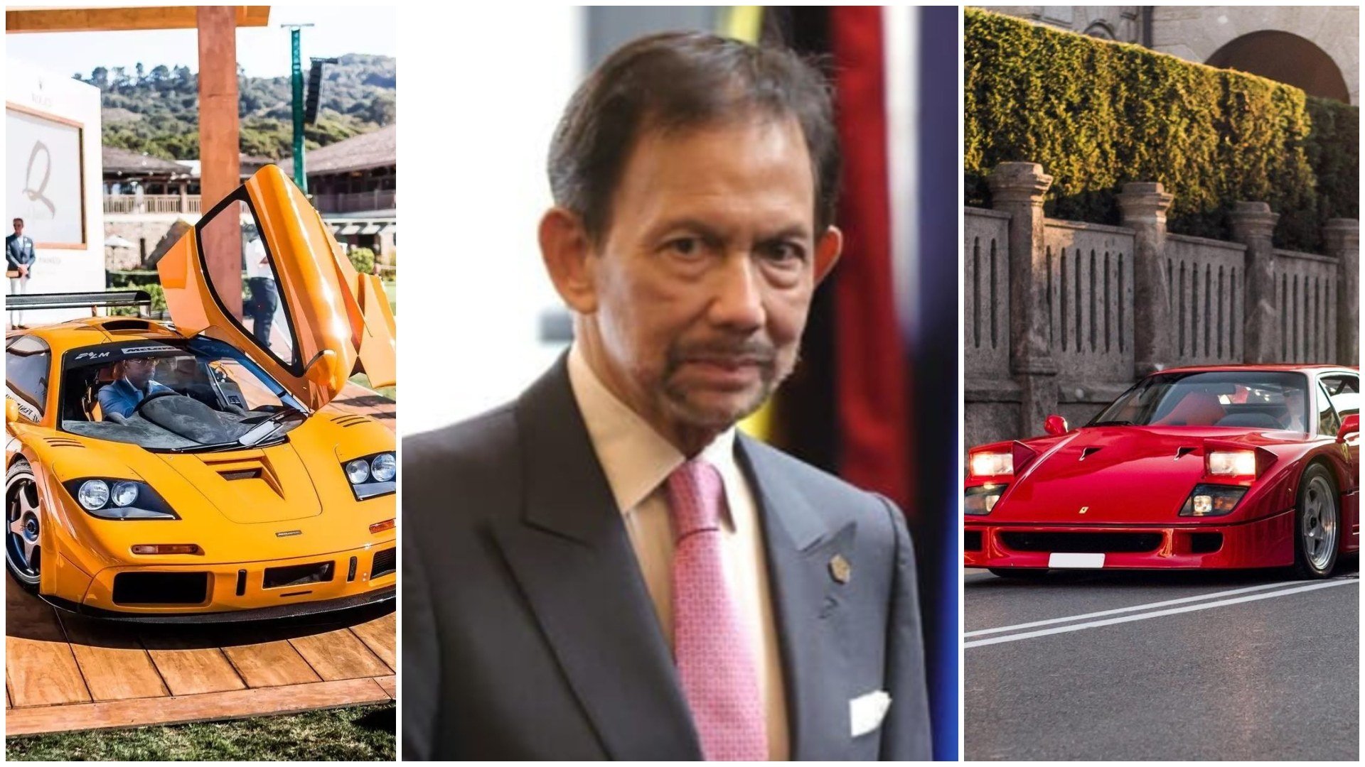 The Sultan of Brunei owns some impressive supercars, from a McLaren F1 LM to a Ferrari F40. Photos: @lore_supercars, @bruneiroyalfamily, @carskeen, @joshleap.s/Instagram