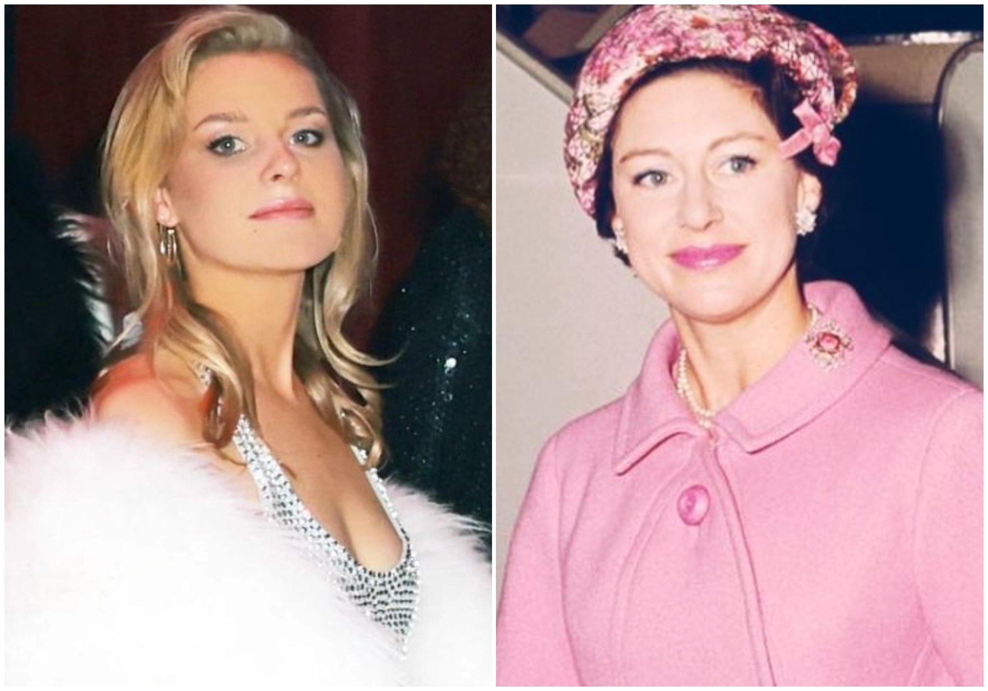 Strong resemblance: Lady Margarita Armstrong-Jones is the granddaughter of the late Princess Margaret. Photos: @adoringladysarahchatto; @princessmargaretdiaries/Instagram