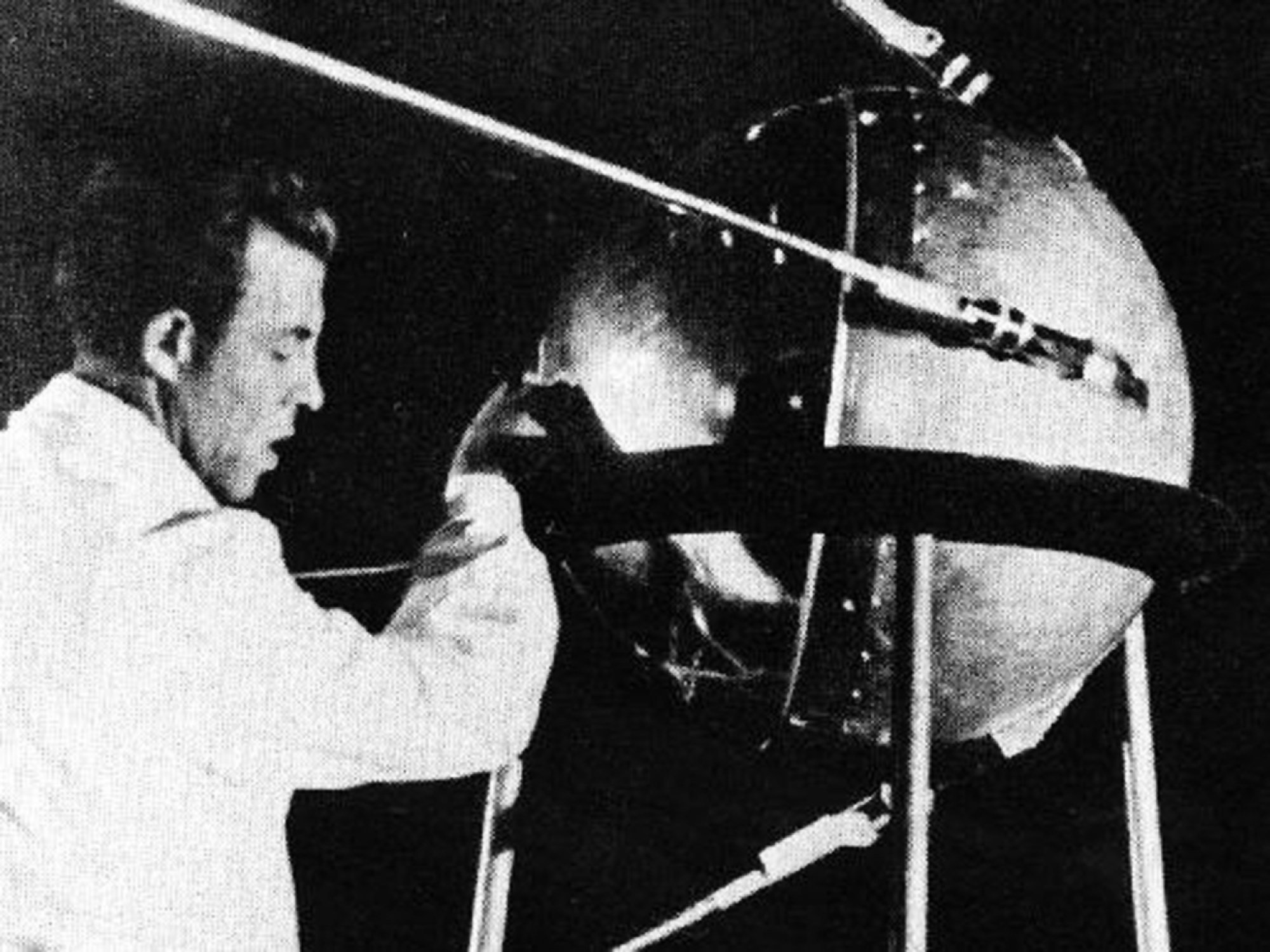 A technician putting the finishing touches to Sputnik 1, in October 1957. Satellites have come a long way since then, and now can provide imagery of every part of Earth’s surface at all times. Photo: AFP