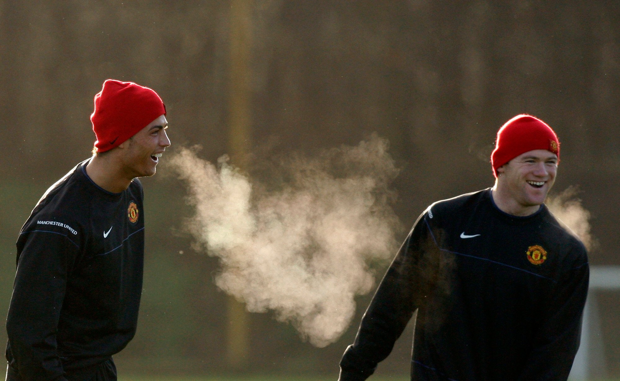 Cristiano Ronaldo and Wayne Rooney during their time together at Manchester United. Photo: AP