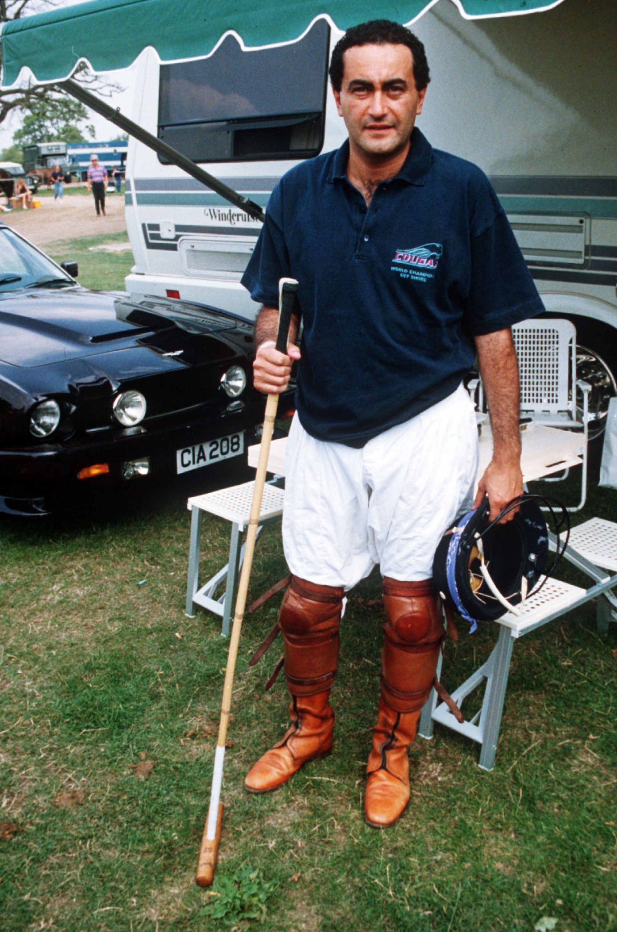 Like English aristocrats, Dodi Fayed used to play polo. Photo: Rex Features