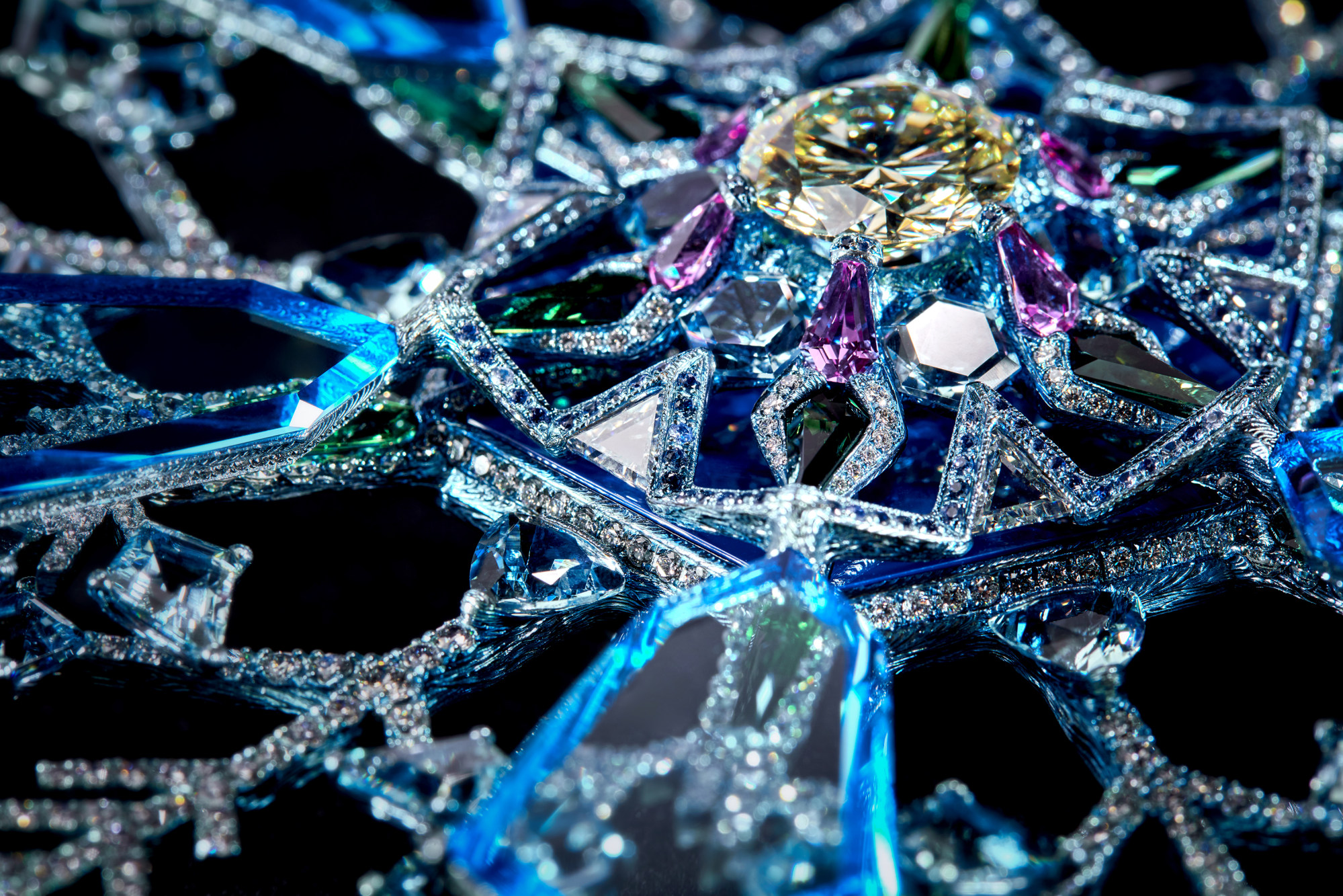 The Snowflake brooch by Chan. Photo: Wallace Chan