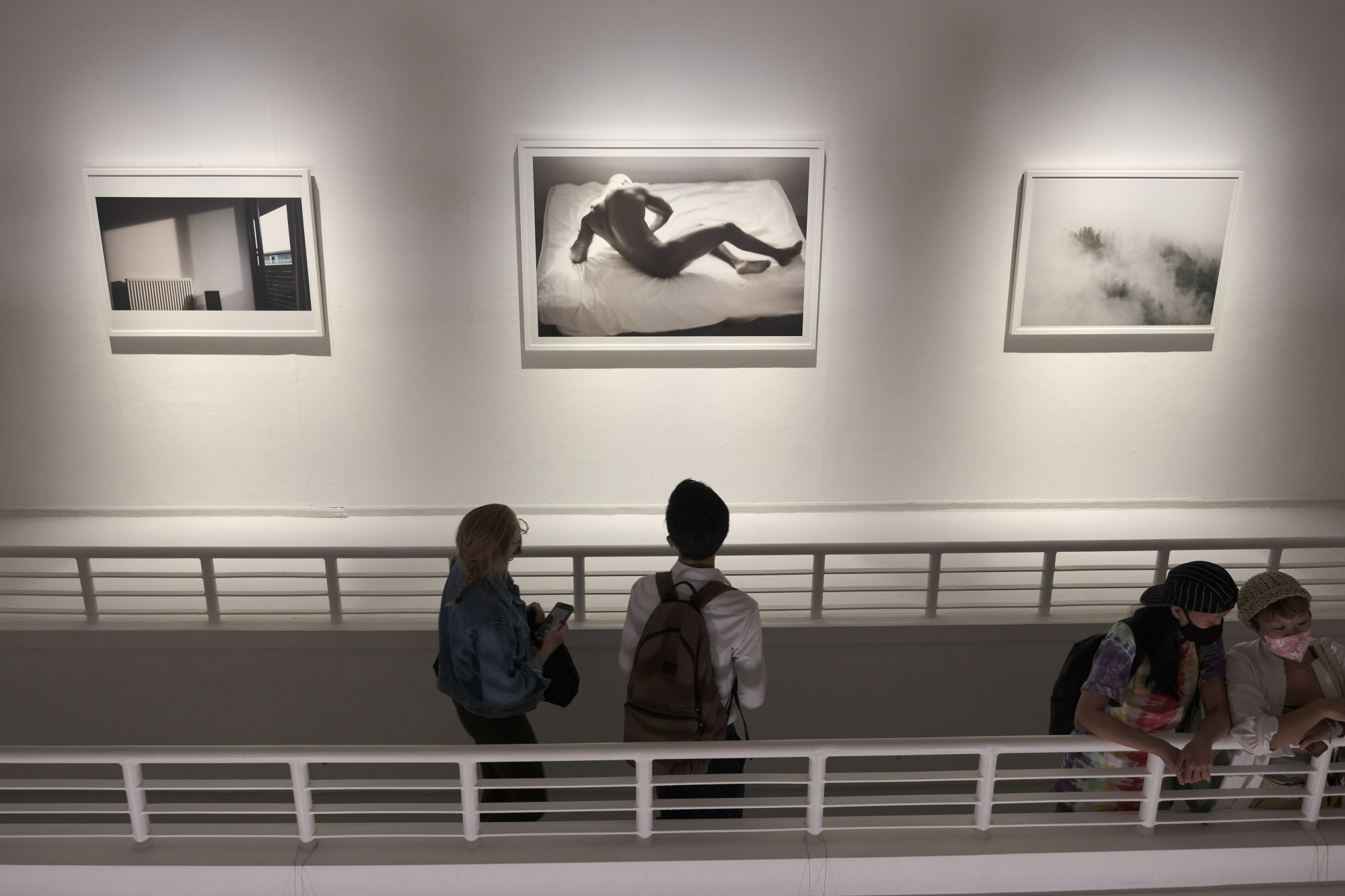 (From left) “Chez Moi”, “After Ingres” and “Chamonix Argentière”, a trio of undated photographs by Julian Lee at “Love+: Awakenings”. Photo: Connor Mycroft