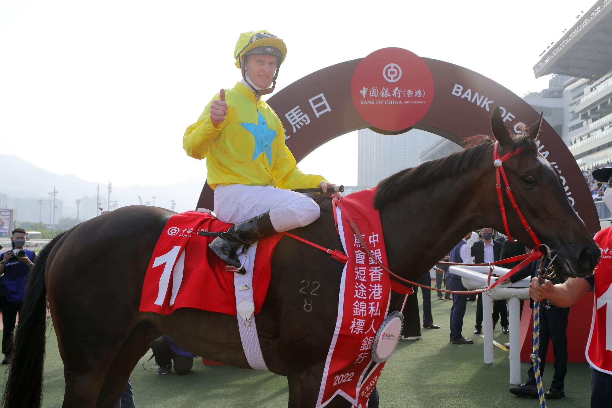 Jockey Zac Purton approves of Lucky Sweynesse’s Jockey Club Sprint success.