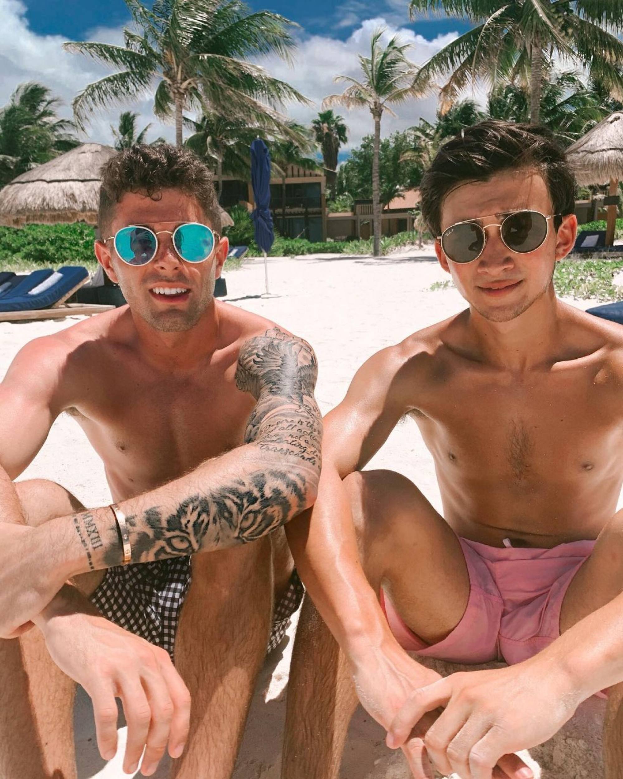 Christian Pulisic getting some sun. Photo: @cmpulisic/Instagram