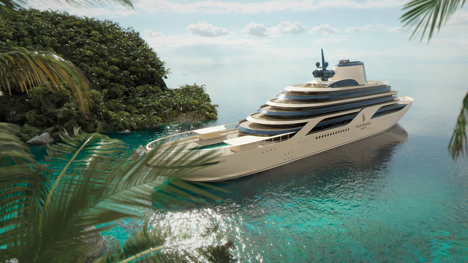 The first Four Seasons yacht (artist’s rendering above) will set sail in 2025. The hotel company is building three luxury yachts costing US$1.2 billion. Photo: courtesy of Four Seasons Yachts/TNS