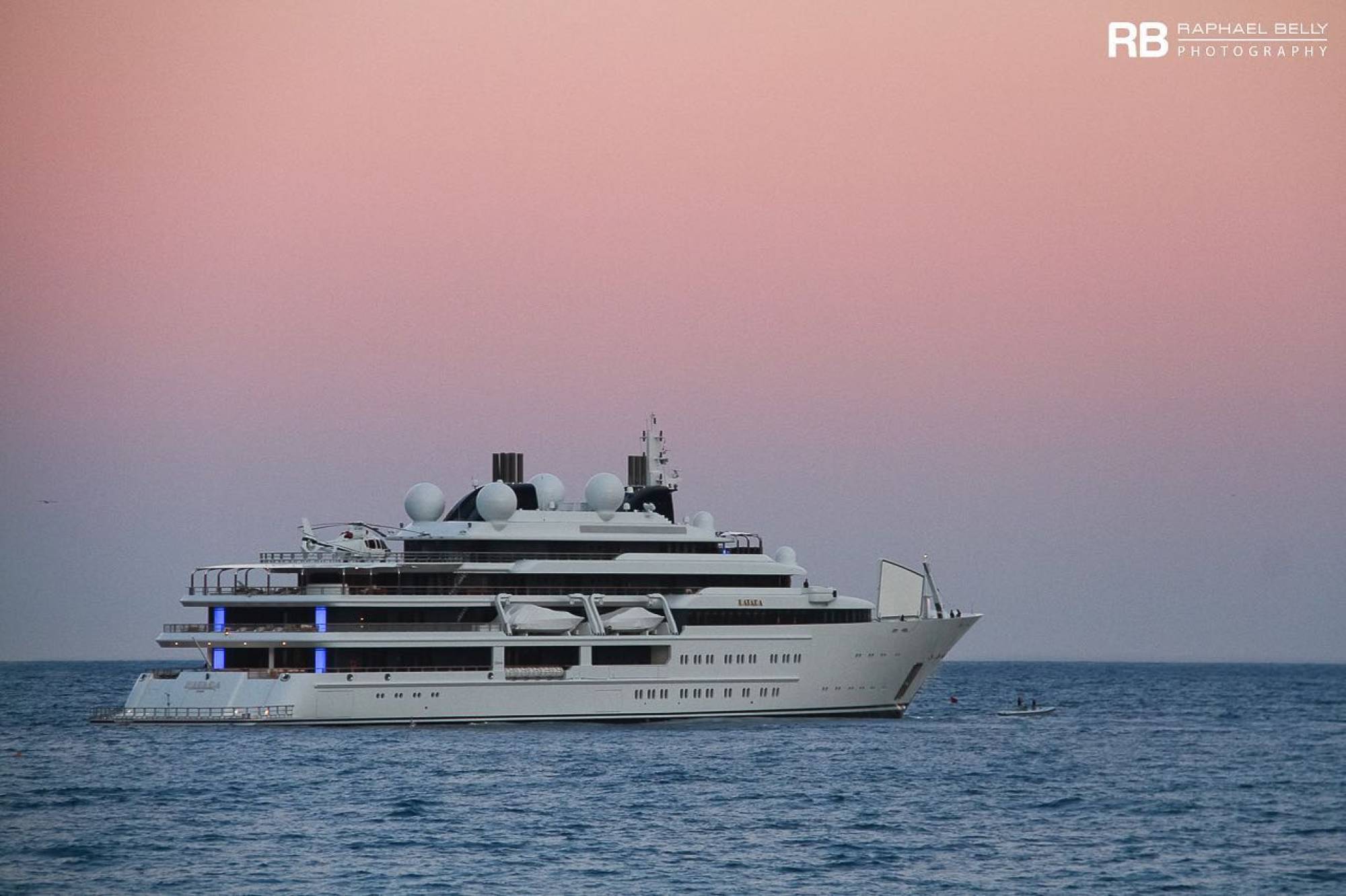 The Katara, one of the world’s most expensive and largest mega-yachts. Photo: @Superyachtfan/Facebook