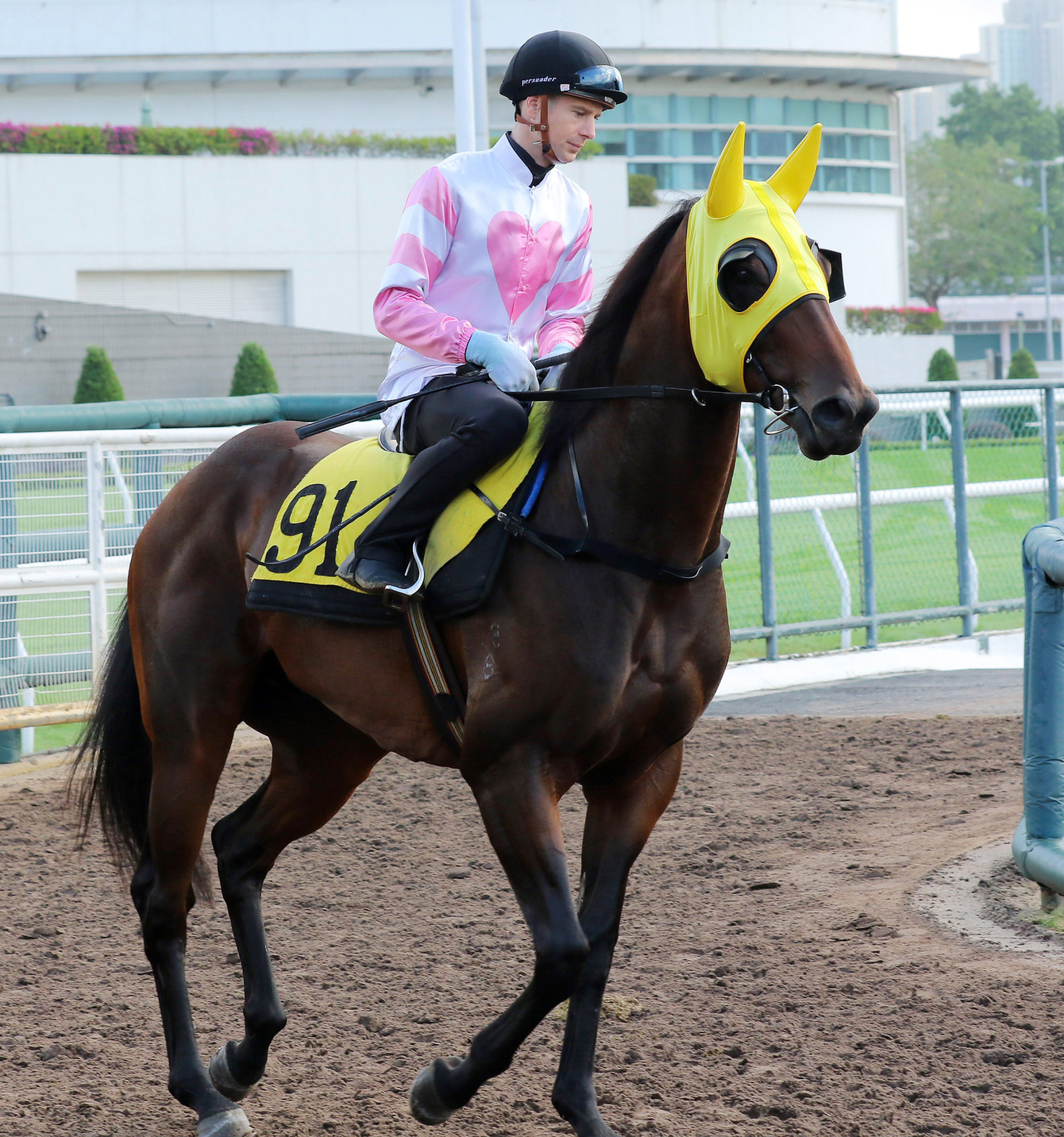 Jye McNeil at Tuesday morning’s Sha Tin trials.