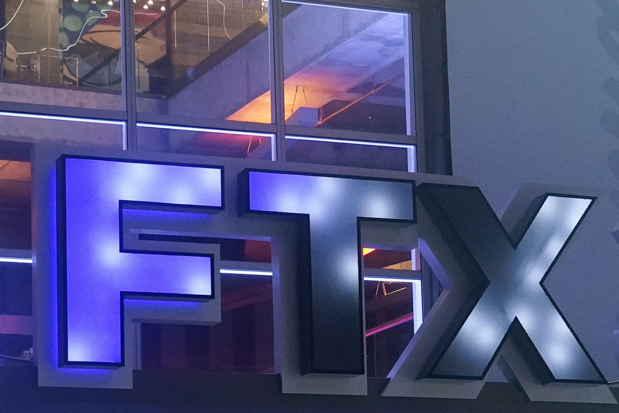 The the name of FTX Arena, where the Miami Heat basketball team plays, seen on November 12, 2022. Photo: AP