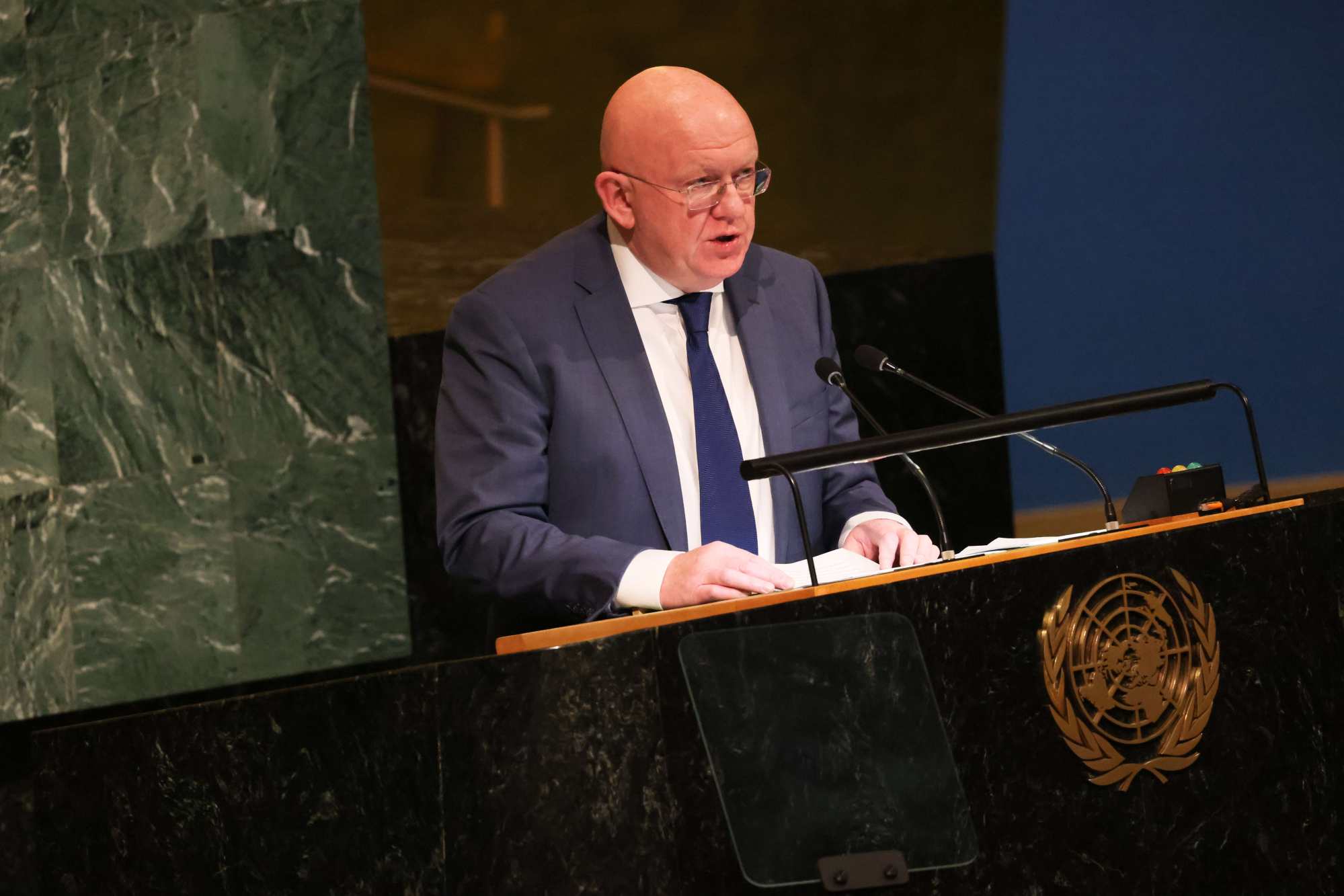 The Russian ambassador to the United Nations, Vasily Nebenzya, called Jiang “an outstanding statesman”. Photo: Getty Images/AFP
